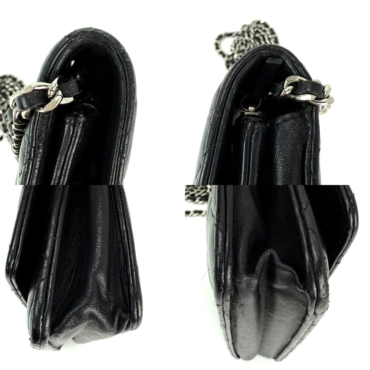 
                  
                    Chanel Black Quilted Smooth Lambskin Wallet on a Chain Clutch Bag
                  
                