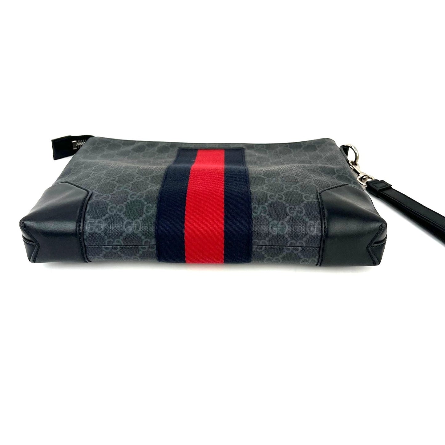 
                  
                    Gucci GG Supreme Web  Pouch Grey Canvas
                  
                