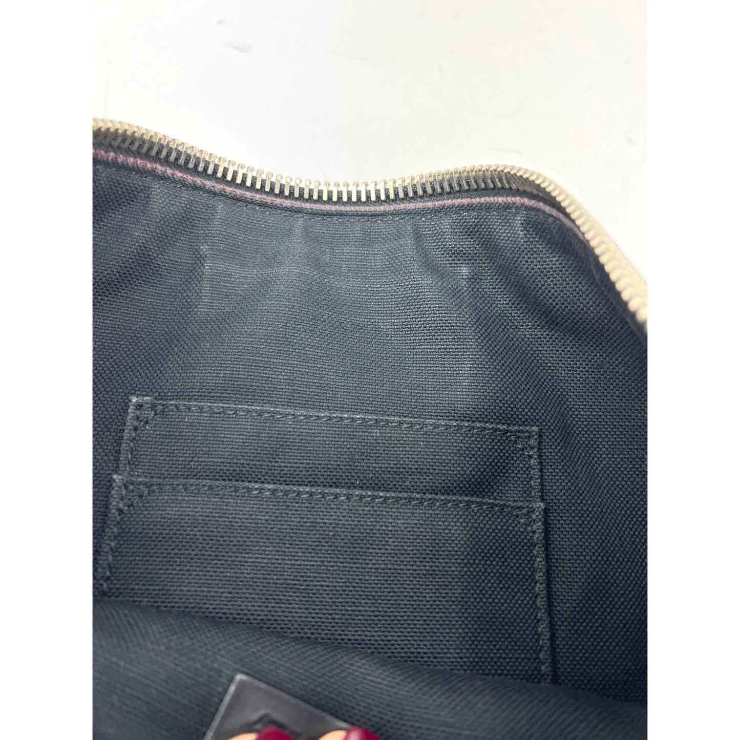 
                  
                    Gucci GG Supreme Web  Pouch Grey Canvas
                  
                