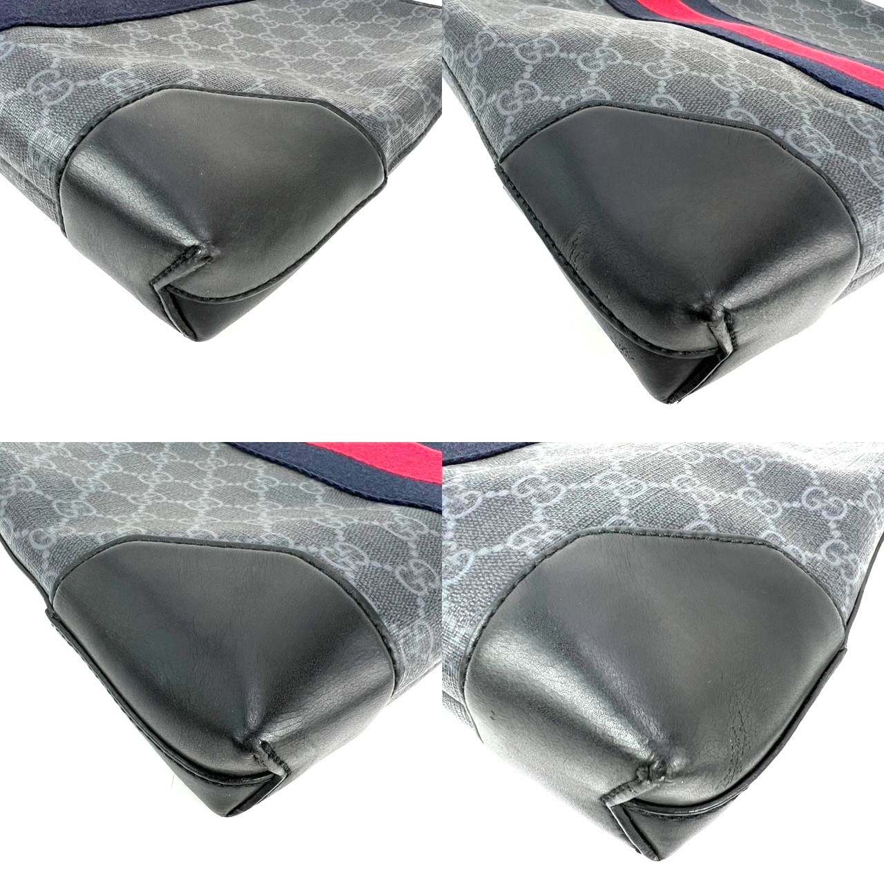 
                  
                    Gucci GG Supreme Web  Pouch Grey Canvas
                  
                