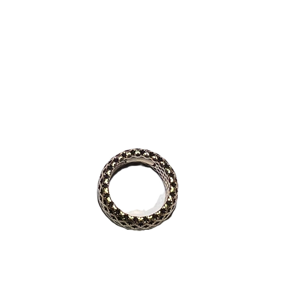 
                  
                    Gucci 18KT Yellow Gold Diamantissima Black Lattice Ring 
                  
                