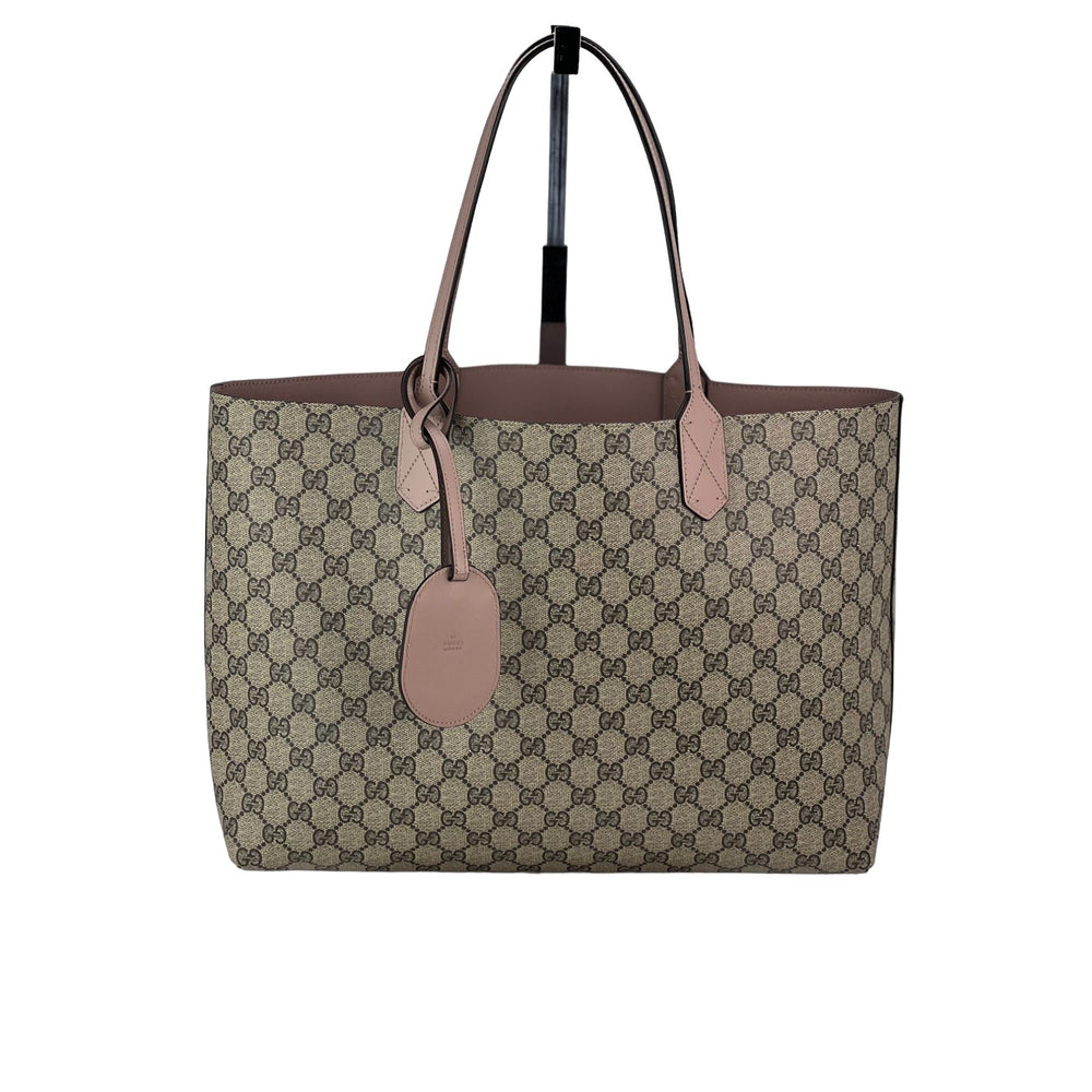 Gucci Messenger Bag Canvas Medium Brown Soft Gg Supreme Satchel