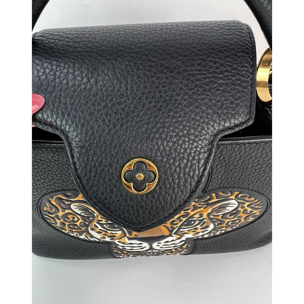 
                  
                    Louis Vuitton  Taurillon Capucines Trapped Leopard BB Black Shoulder Bag
                  
                