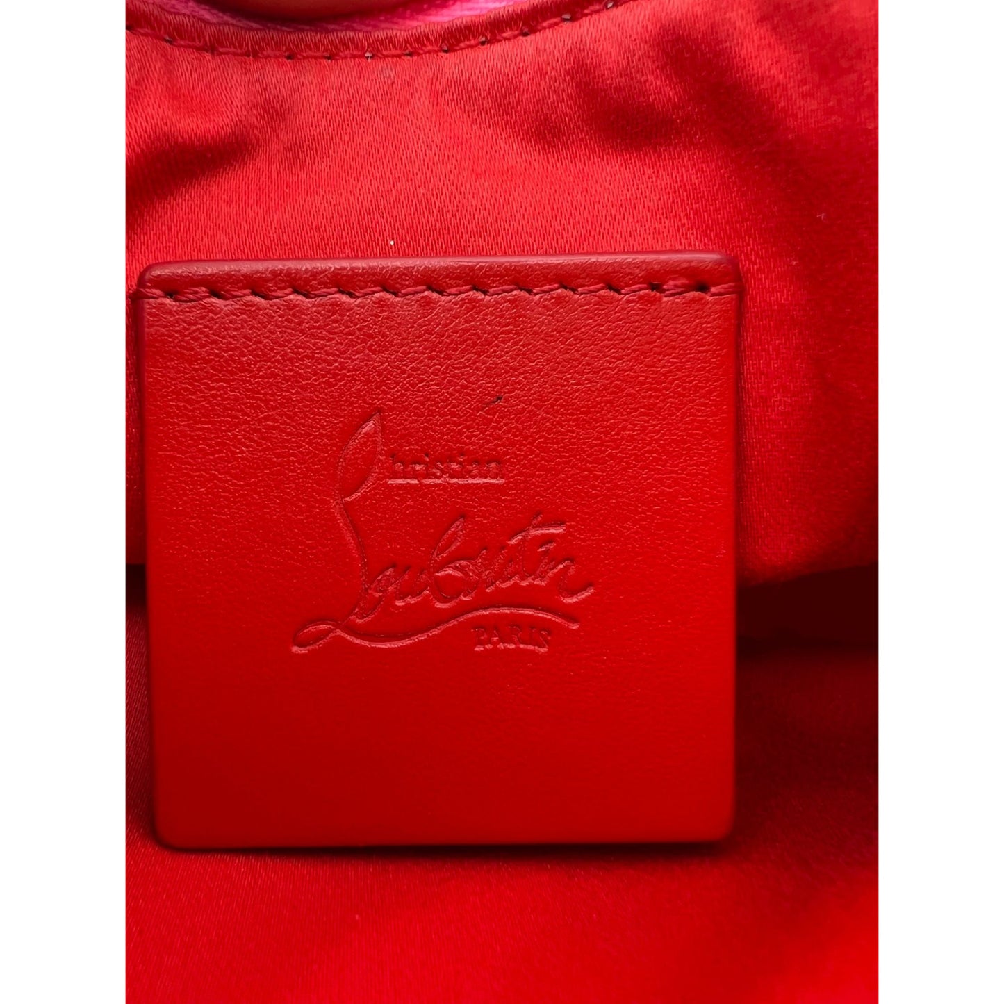 
                  
                    Christian Louboutin Gomme Mini Loubila Pink Chain Leather Shoulder Bag
                  
                