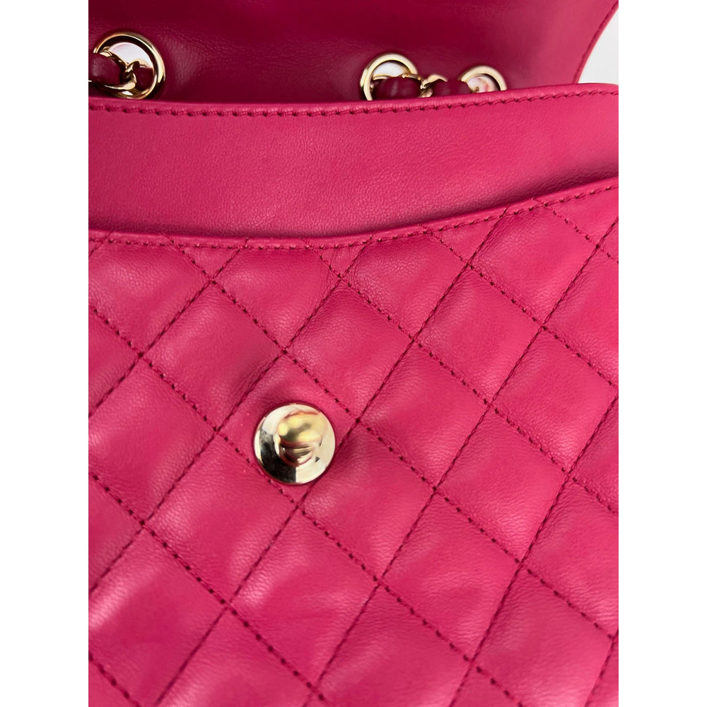
                  
                    Chanel Lambskin Quilted Lovely Day Medium Pink Flap Crossbody Bag
                  
                