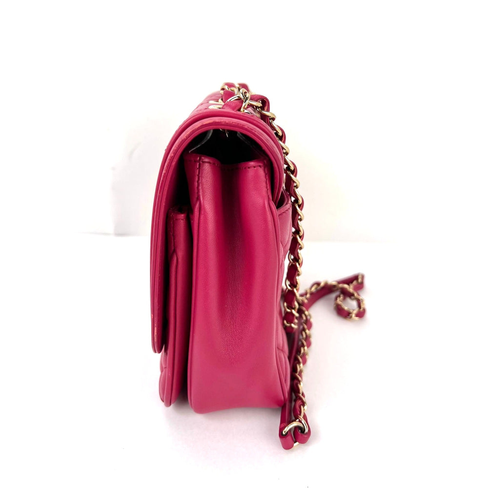 
                  
                    Chanel Lambskin Quilted Lovely Day Medium Pink Flap Crossbody Bag
                  
                