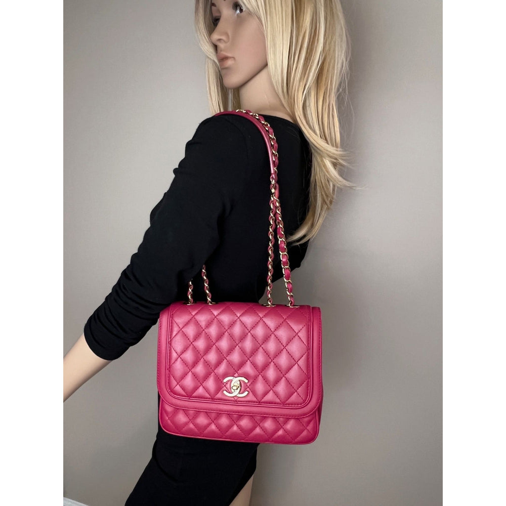 
                  
                    Chanel Lambskin Quilted Lovely Day Medium Pink Flap Crossbody Bag
                  
                
