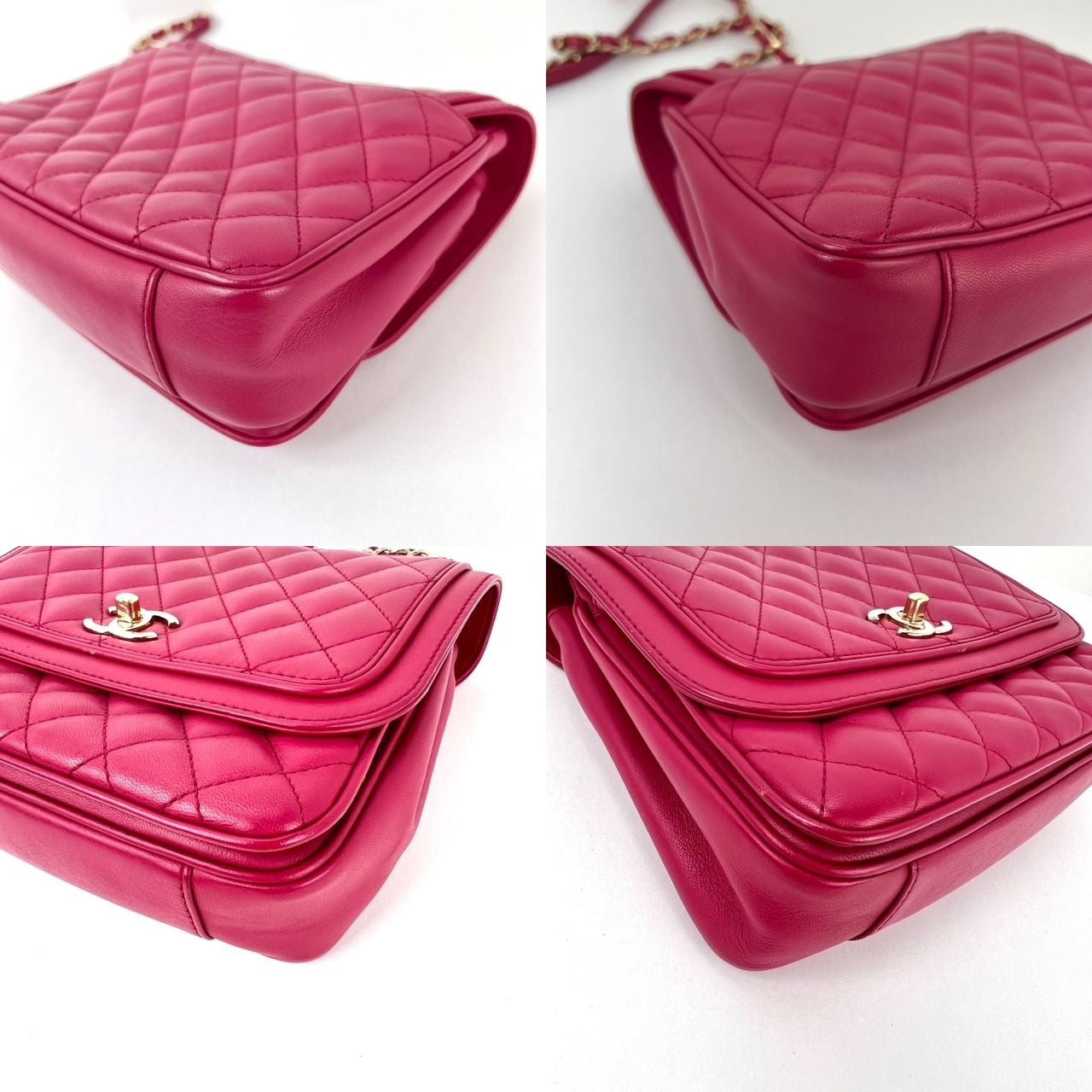 
                  
                    Chanel Lambskin Quilted Lovely Day Medium Pink Flap Crossbody Bag
                  
                