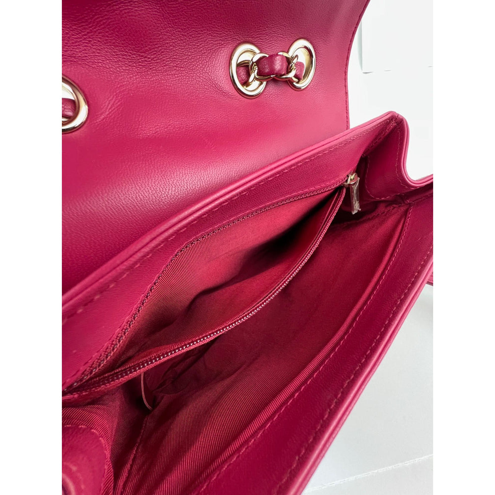 
                  
                    Chanel Lambskin Quilted Lovely Day Medium Pink Flap Crossbody Bag
                  
                