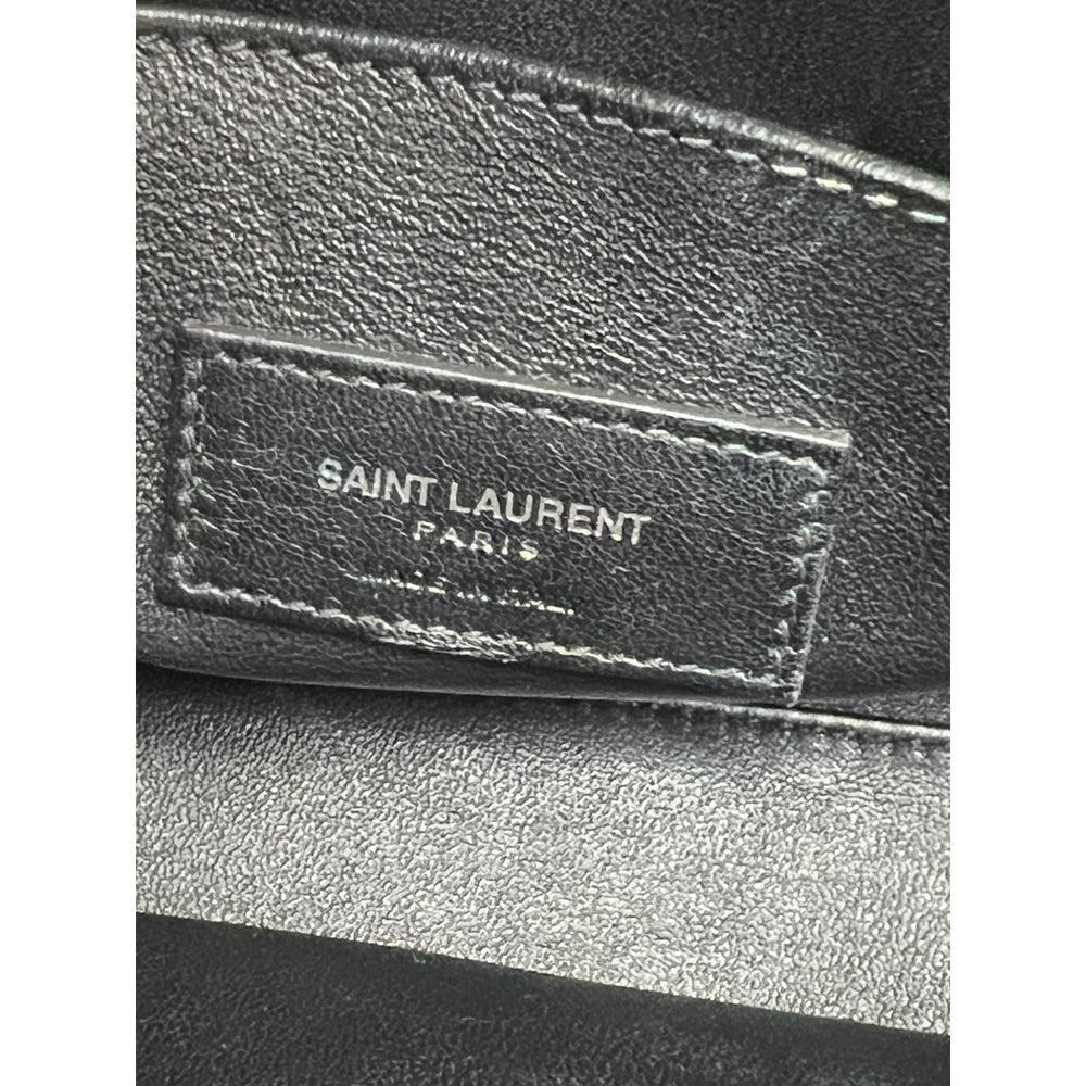 
                  
                    Saint Laurent Sac De Jour Embellished Patches Baby Black Leather Shoulder Bag
                  
                