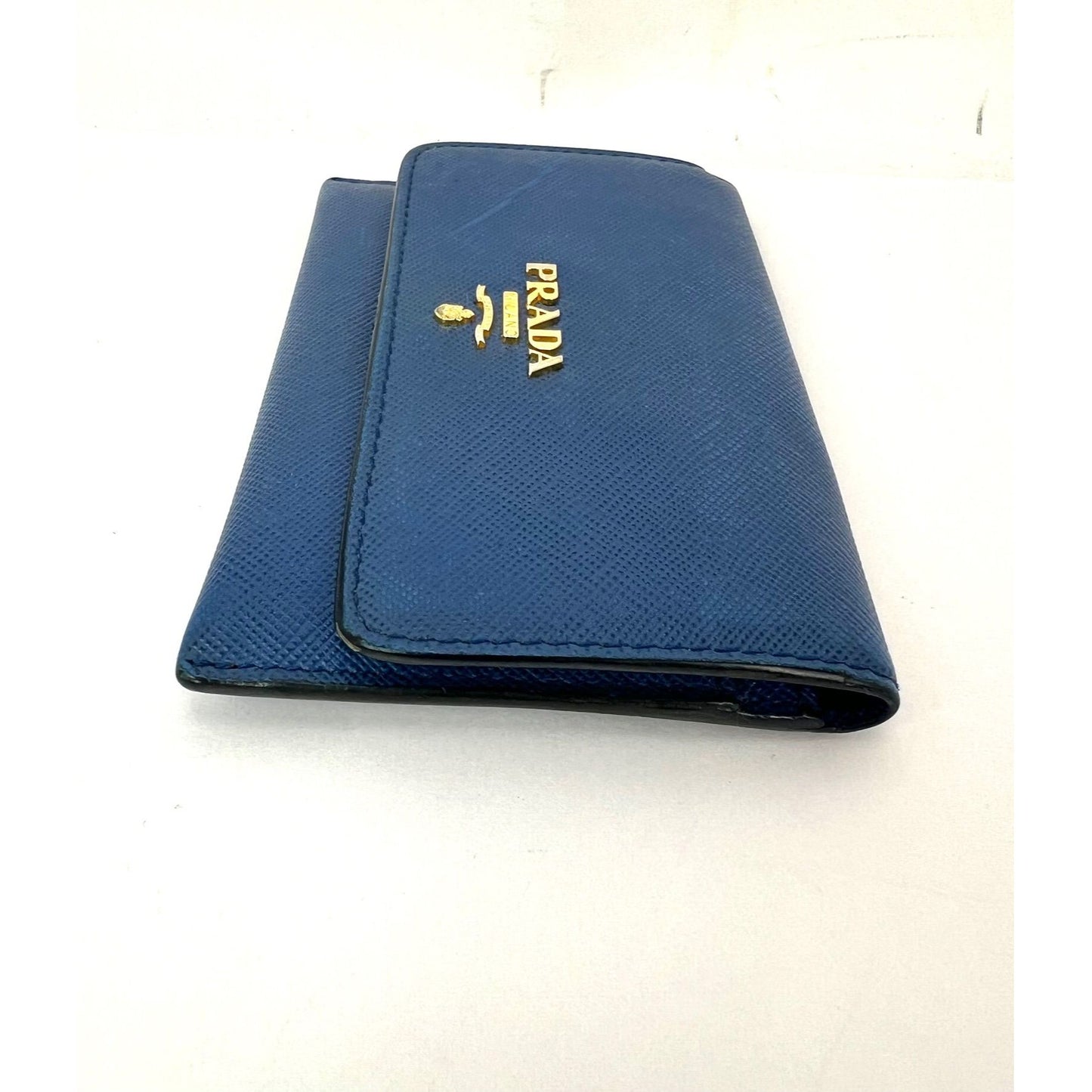 
                  
                    Prada Saffiano Leather Card Holder Blue
                  
                