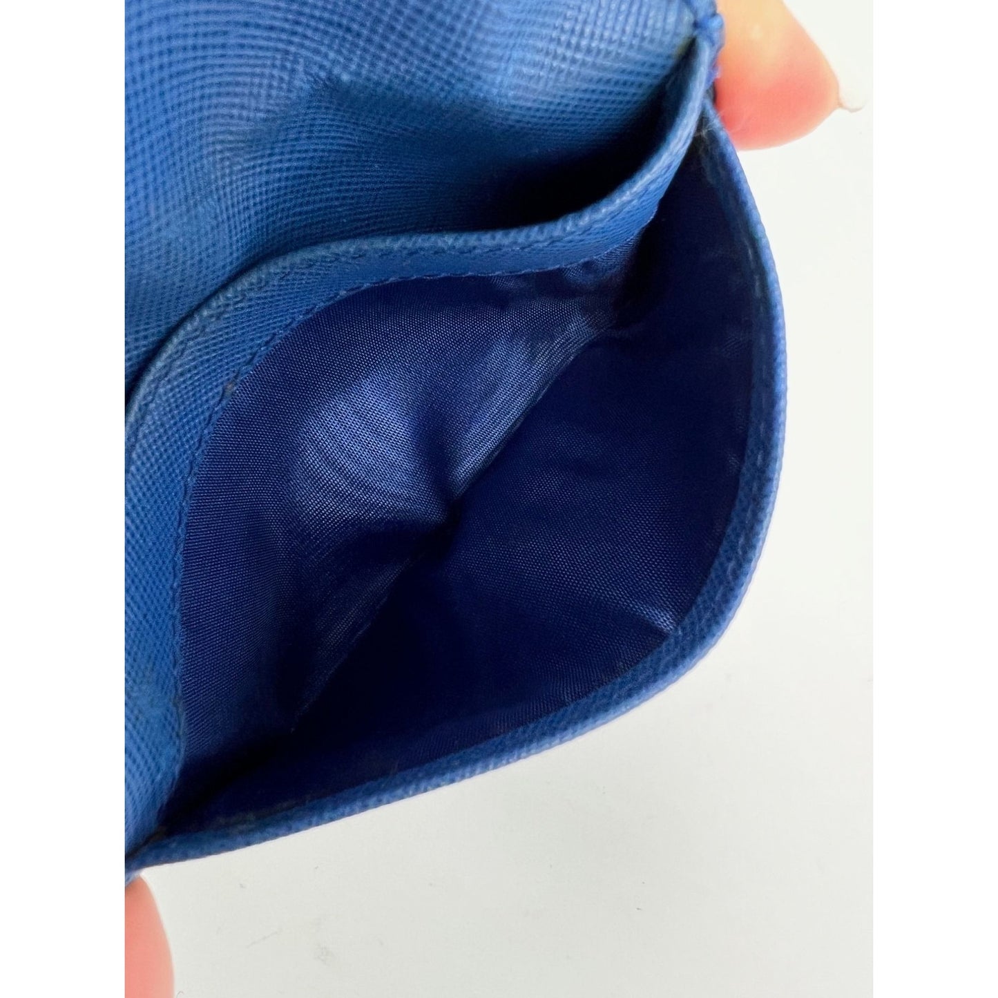 
                  
                    Prada Saffiano Leather Card Holder Blue
                  
                