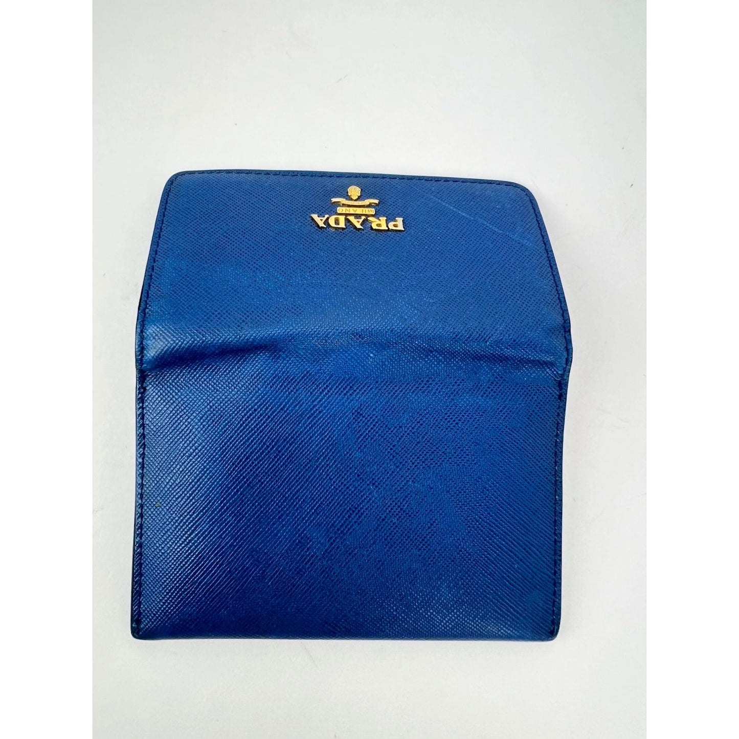 
                  
                    Prada Saffiano Leather Card Holder Blue
                  
                