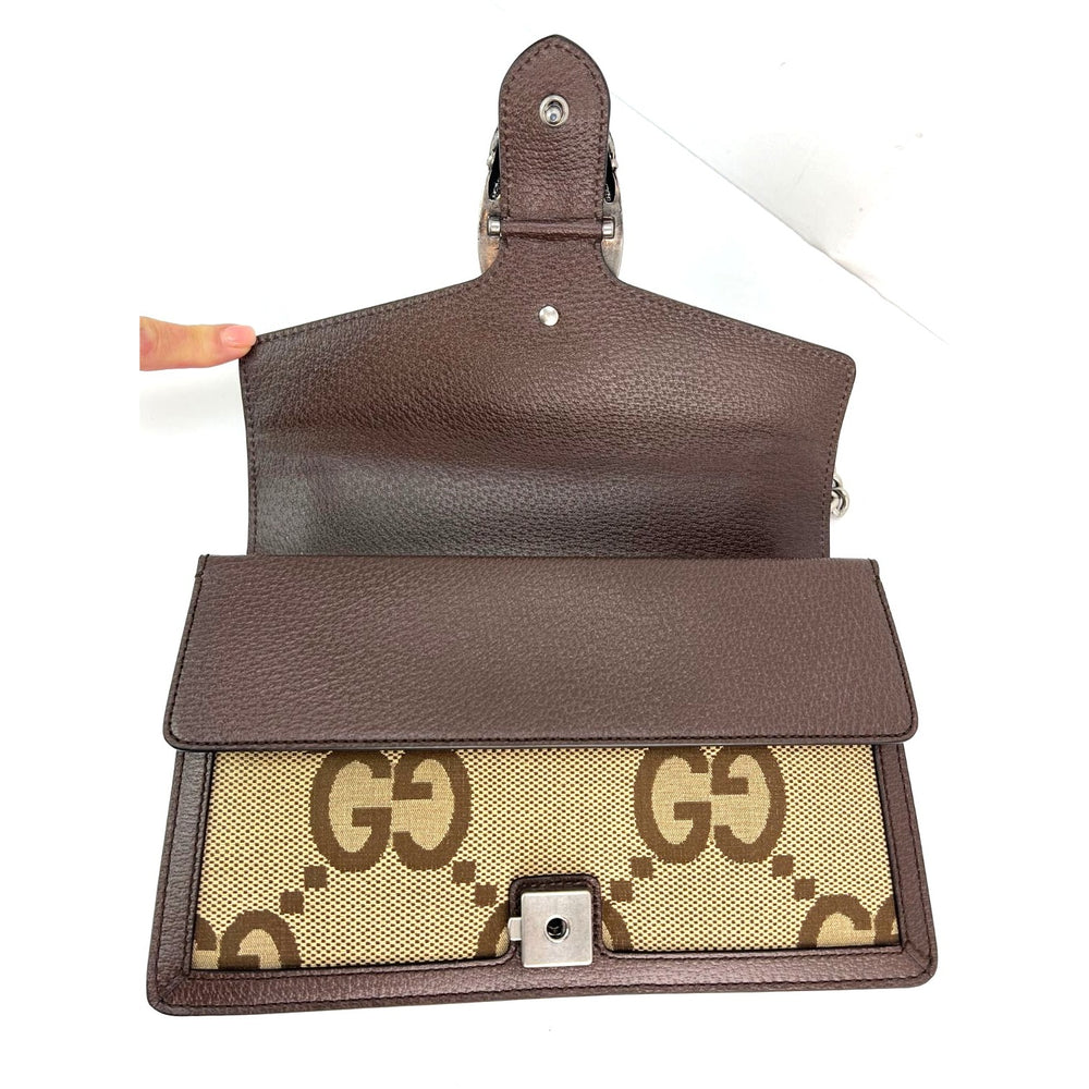 
                  
                    Gucci Dionysus Small Jumbo GG Canvas Beige Shoulder Bag
                  
                