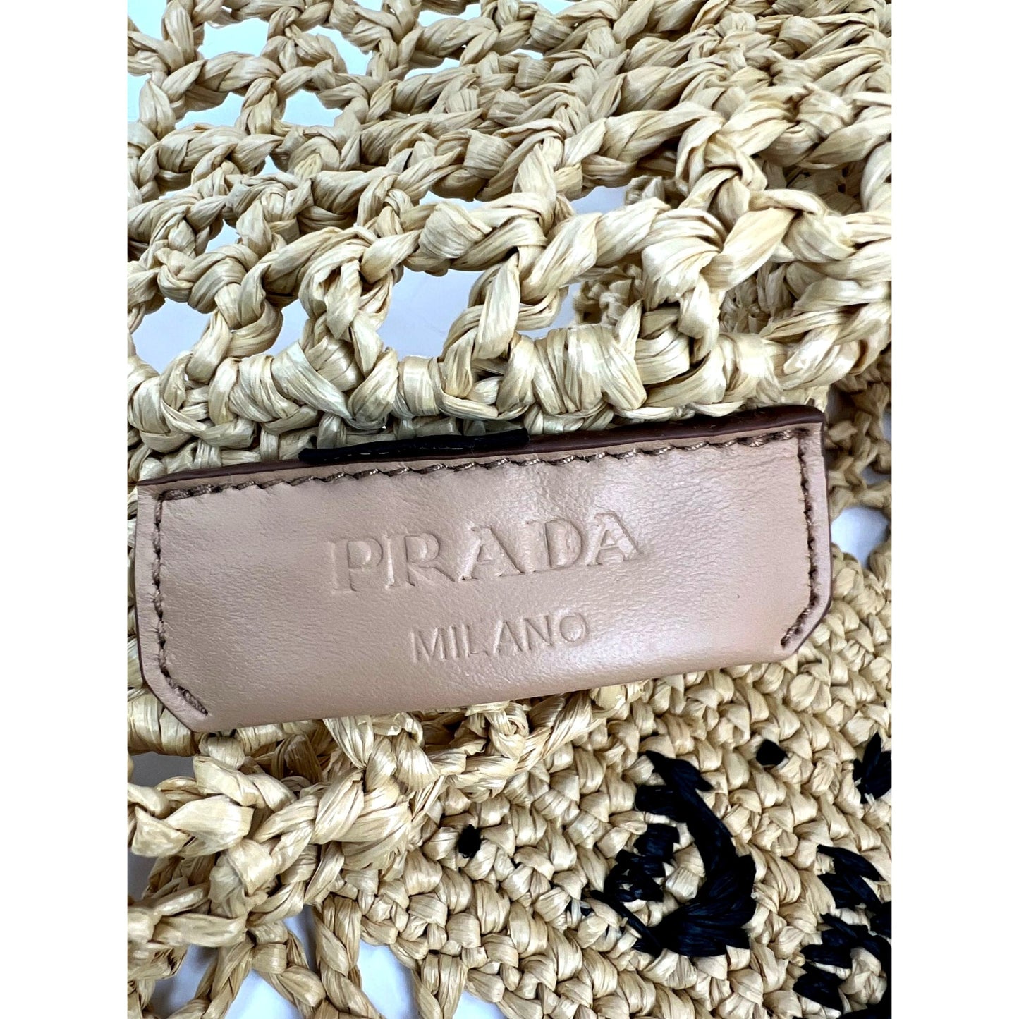 
                  
                    Prada Raffia Crochet Large Tote Bag Natural
                  
                