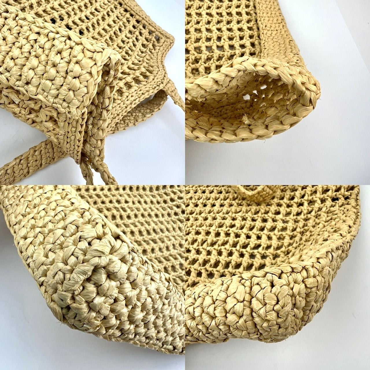 
                  
                    Prada Raffia Crochet Large Tote Bag Natural
                  
                