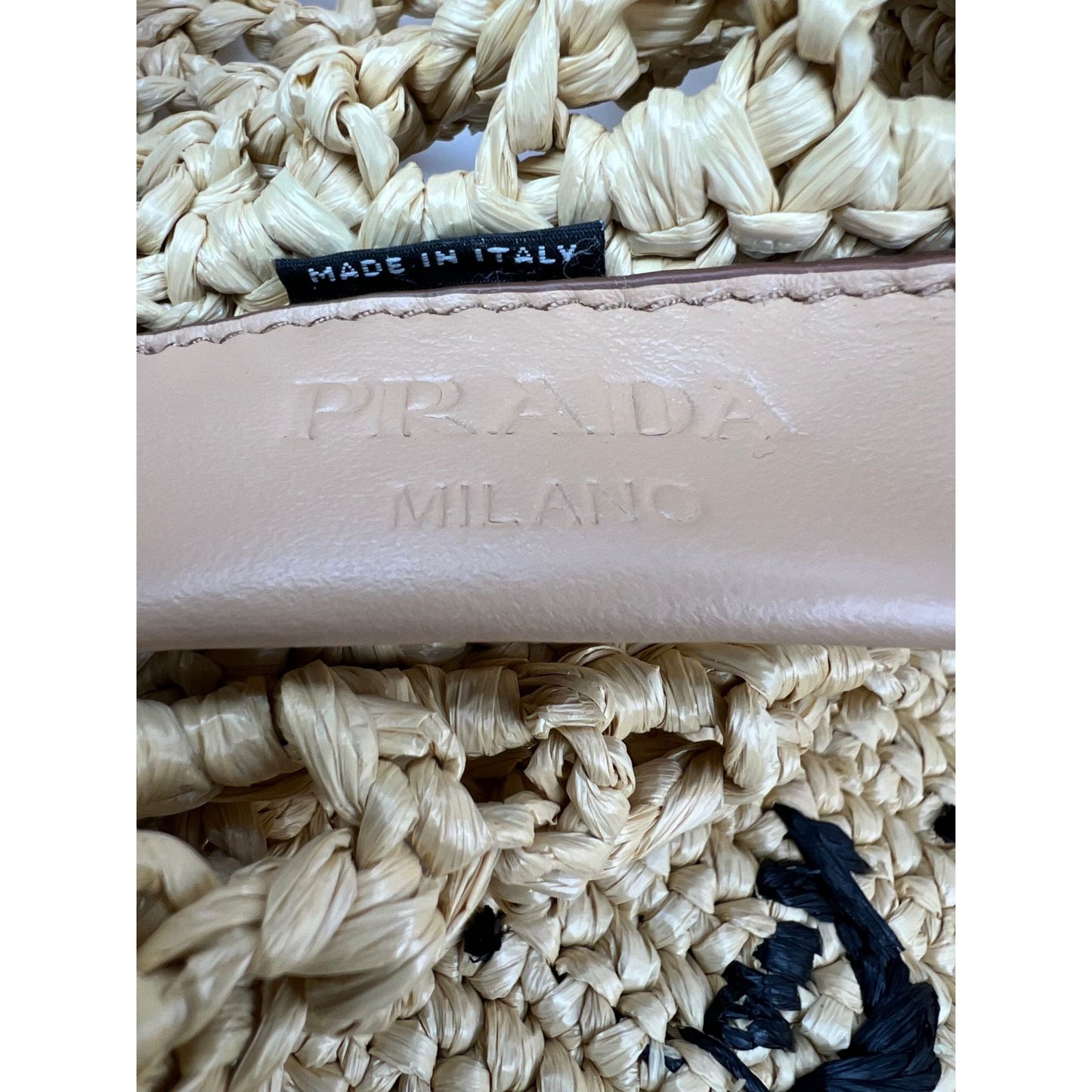 
                  
                    Prada Raffia Crochet Large Tote Bag Natural
                  
                
