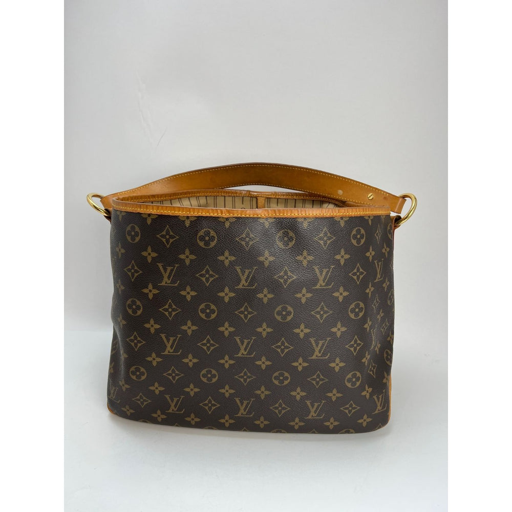 Louis Vuitton Delightful Handbag Monogram Canvas MM Brown