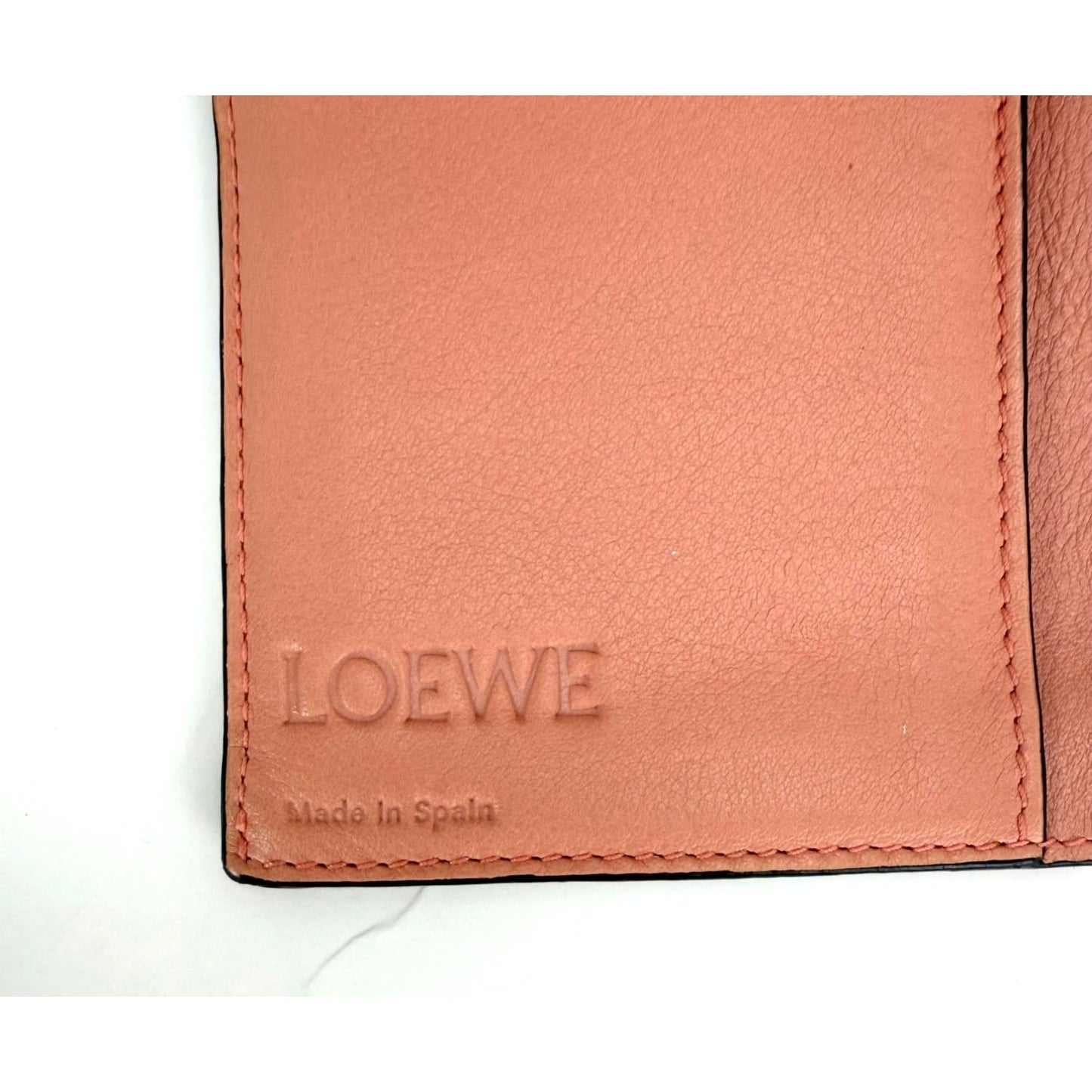 
                  
                    Loewe Grained Calfskin Large Orange Brown Vertical Wallet
                  
                