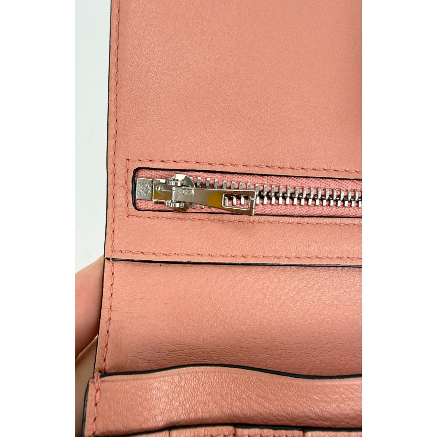 
                  
                    Loewe Grained Calfskin Large Orange Brown Vertical Wallet
                  
                