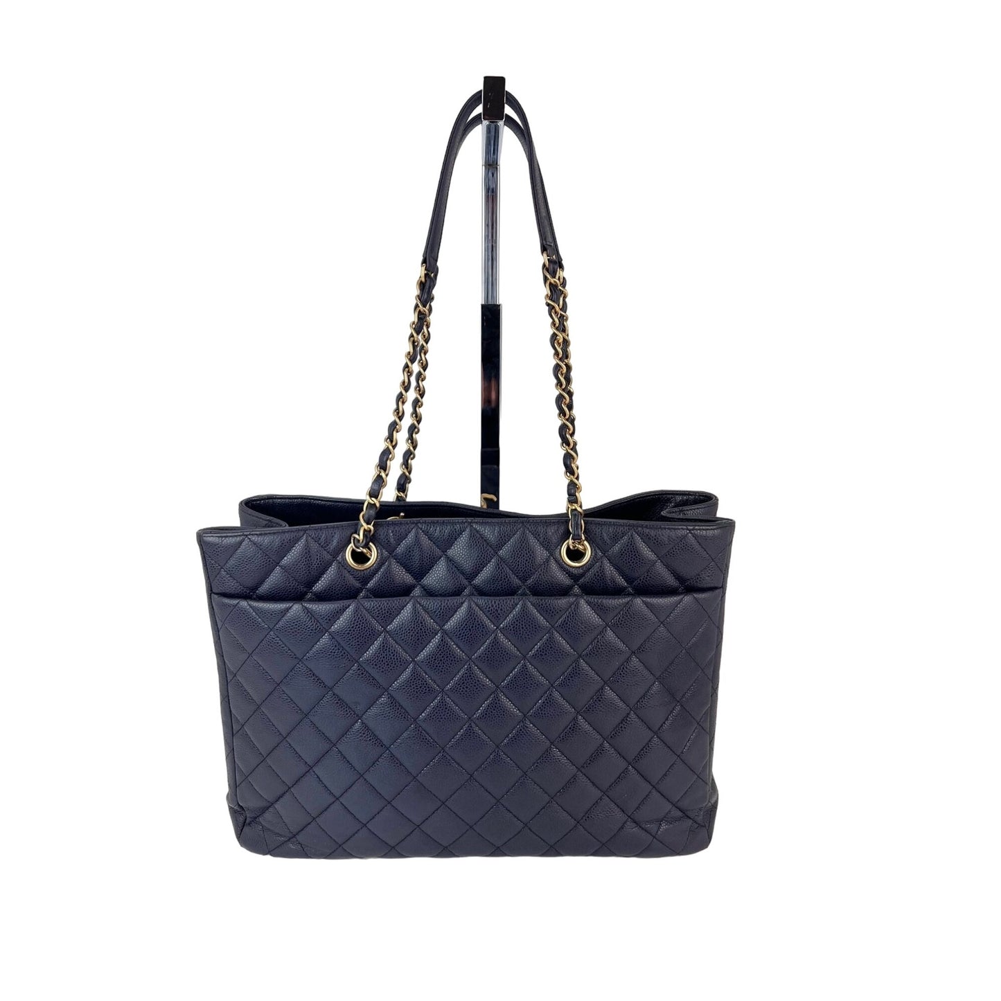 
                  
                    Chanel Caviar Quilted Large Classic Shopping Blue Leather Tote
                  
                