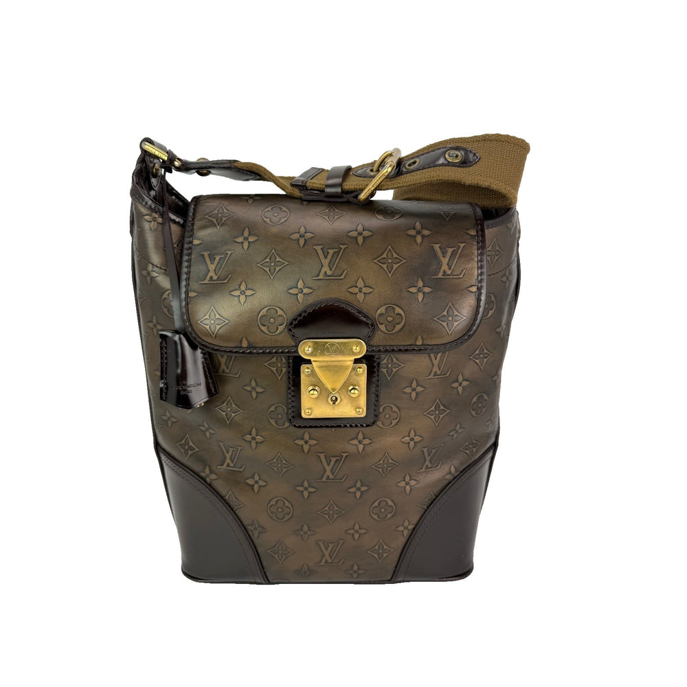 Louis Vuitton Vintage Bronze Monogram Sergeant GM Shoulder Bag