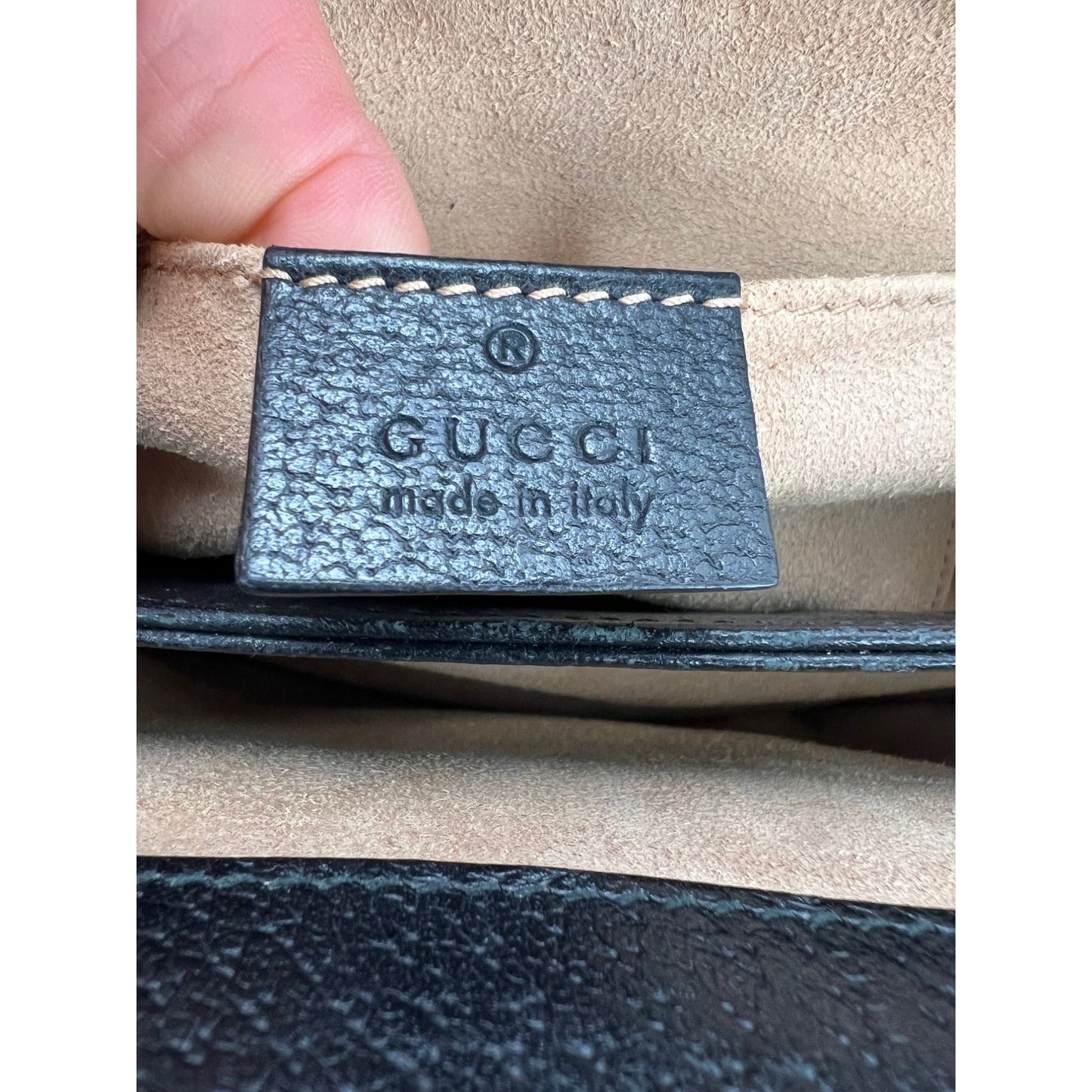
                  
                    Gucci  Ophidia Leather Web Shoulder Bag
                  
                