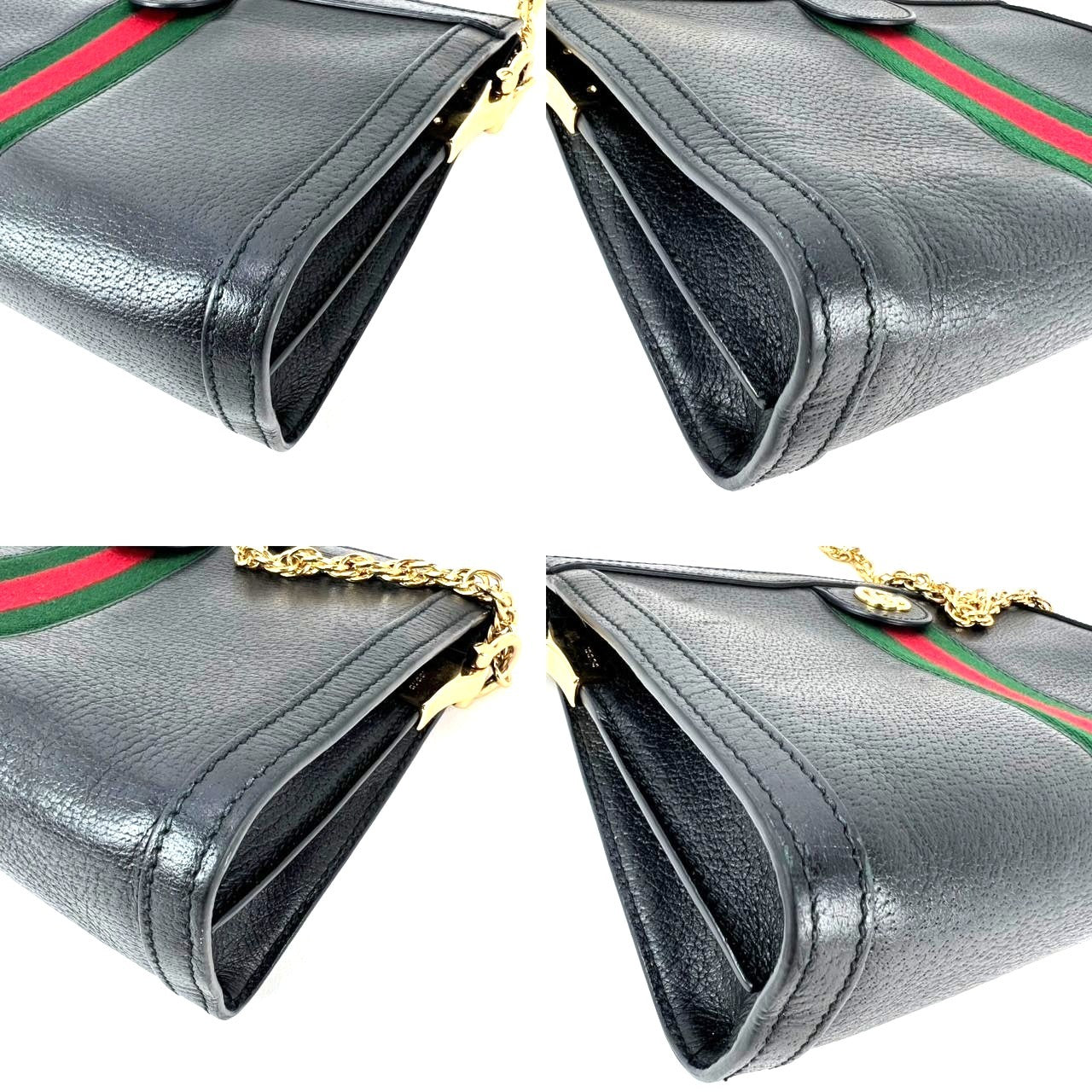 
                  
                    Gucci  Ophidia Leather Web Shoulder Bag
                  
                
