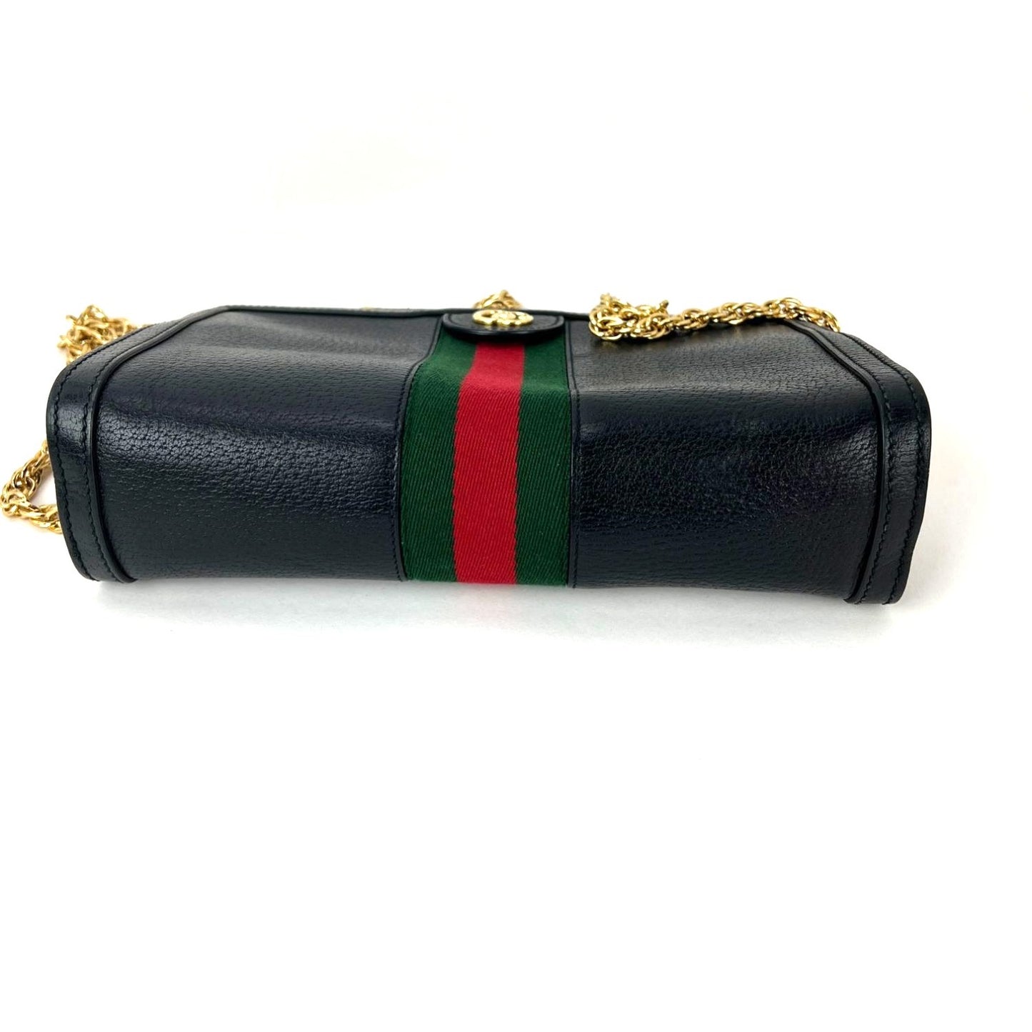 
                  
                    Gucci  Ophidia Leather Web Shoulder Bag
                  
                