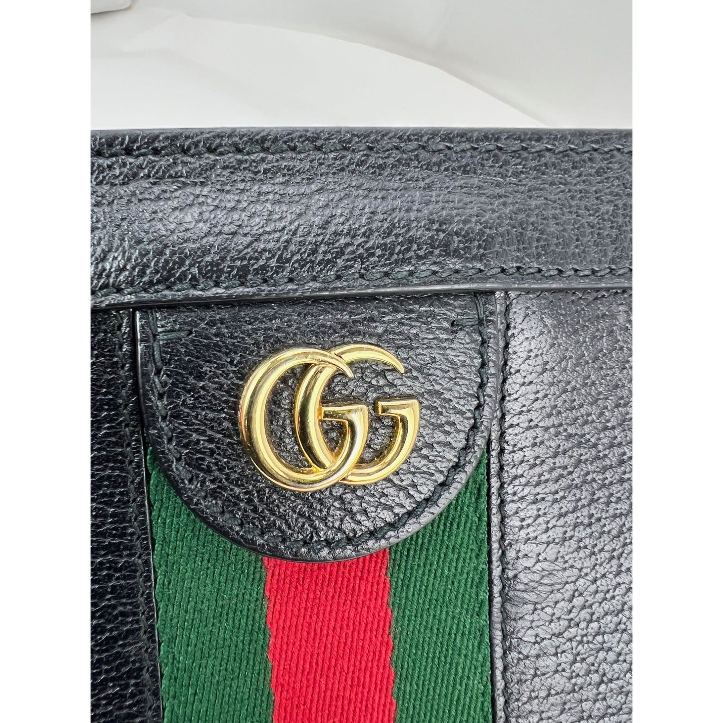 
                  
                    Gucci  Ophidia Leather Web Shoulder Bag
                  
                
