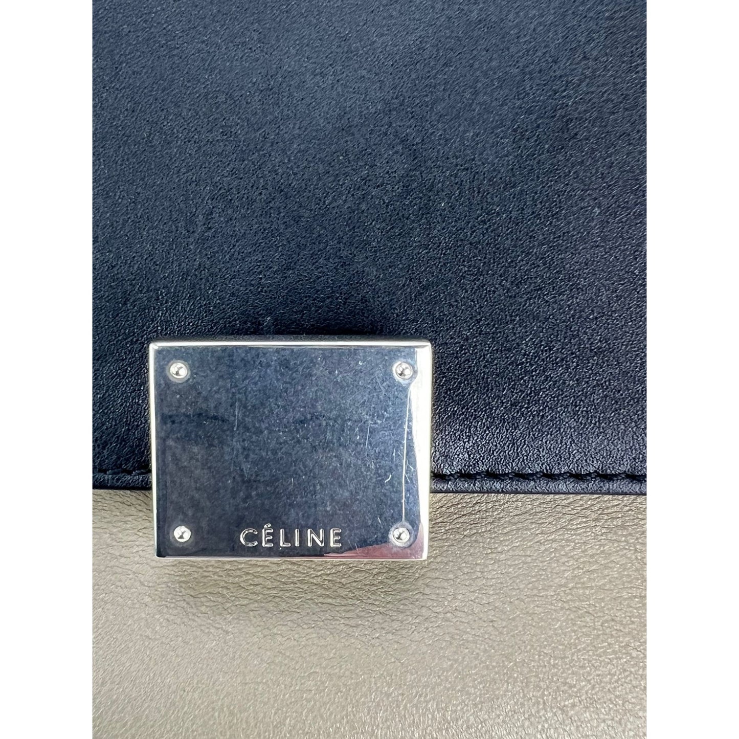 
                  
                    Celine Tricolor Leather suede Trapeze Tote Bag
                  
                