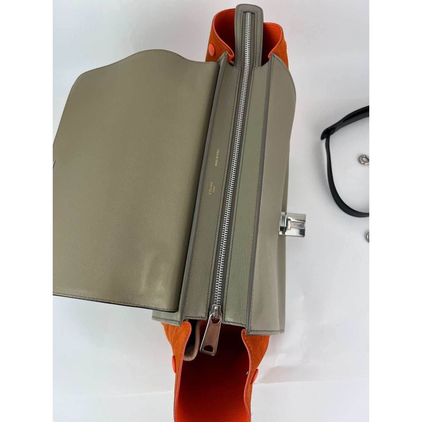 
                  
                    Celine Tricolor Leather suede Trapeze Tote Bag
                  
                
