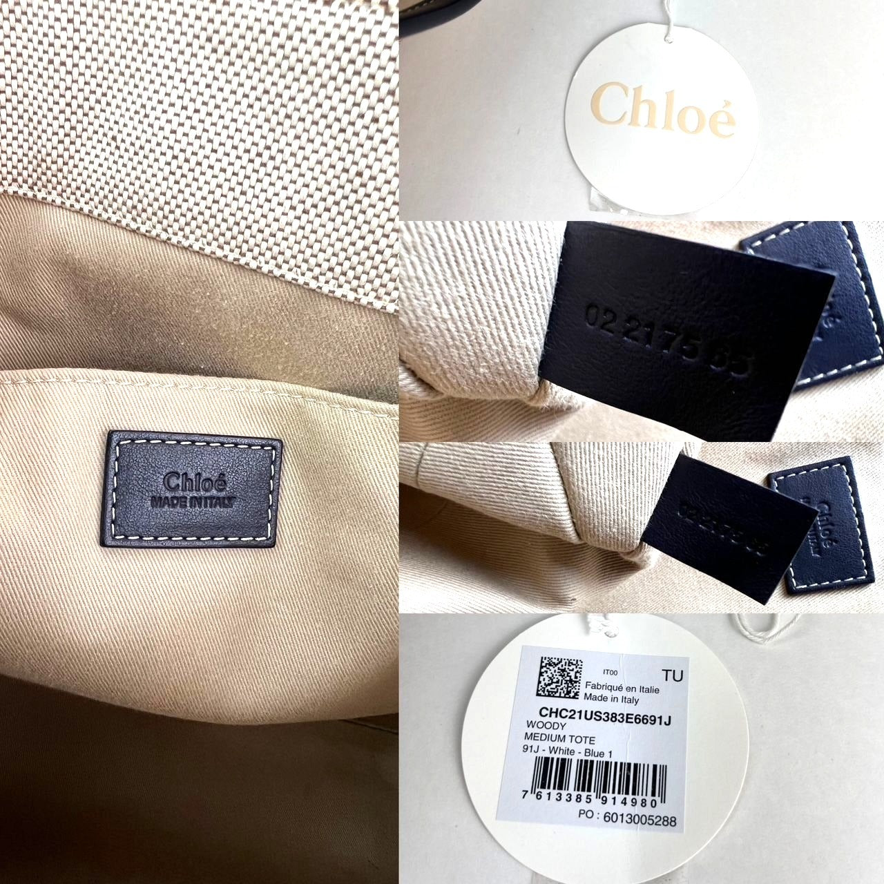
                  
                    Chloe Woody Ribbon Medium Cotton Calfskin Beige Tote Bag
                  
                