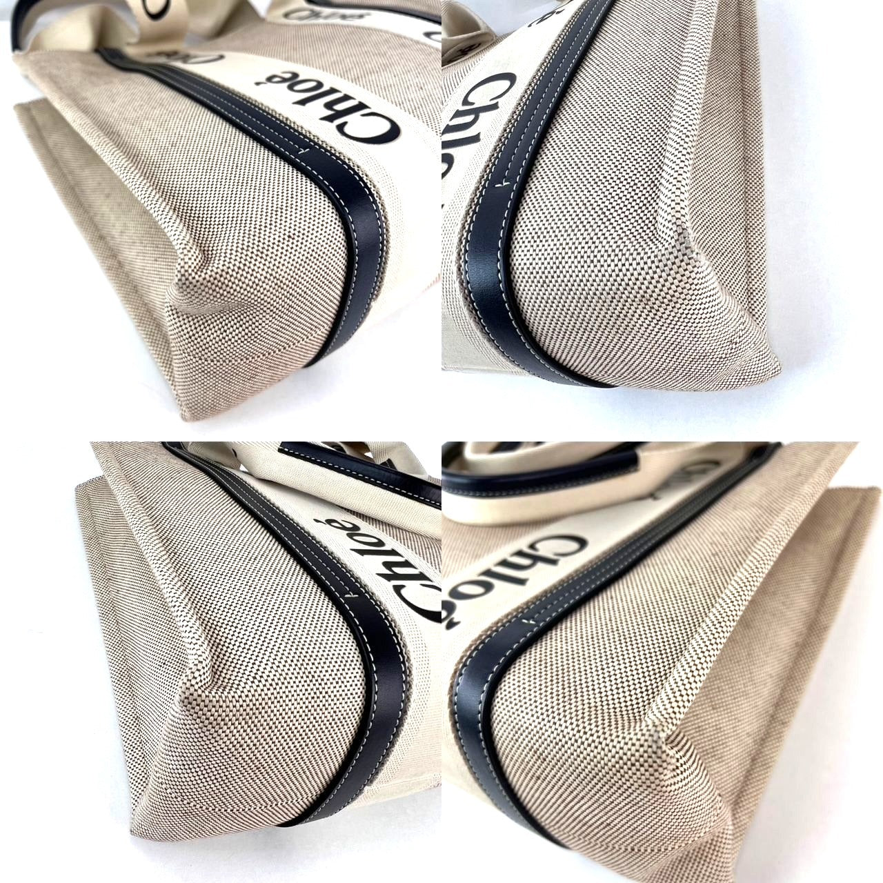 
                  
                    Chloe Woody Ribbon Medium Cotton Calfskin Beige Tote Bag
                  
                