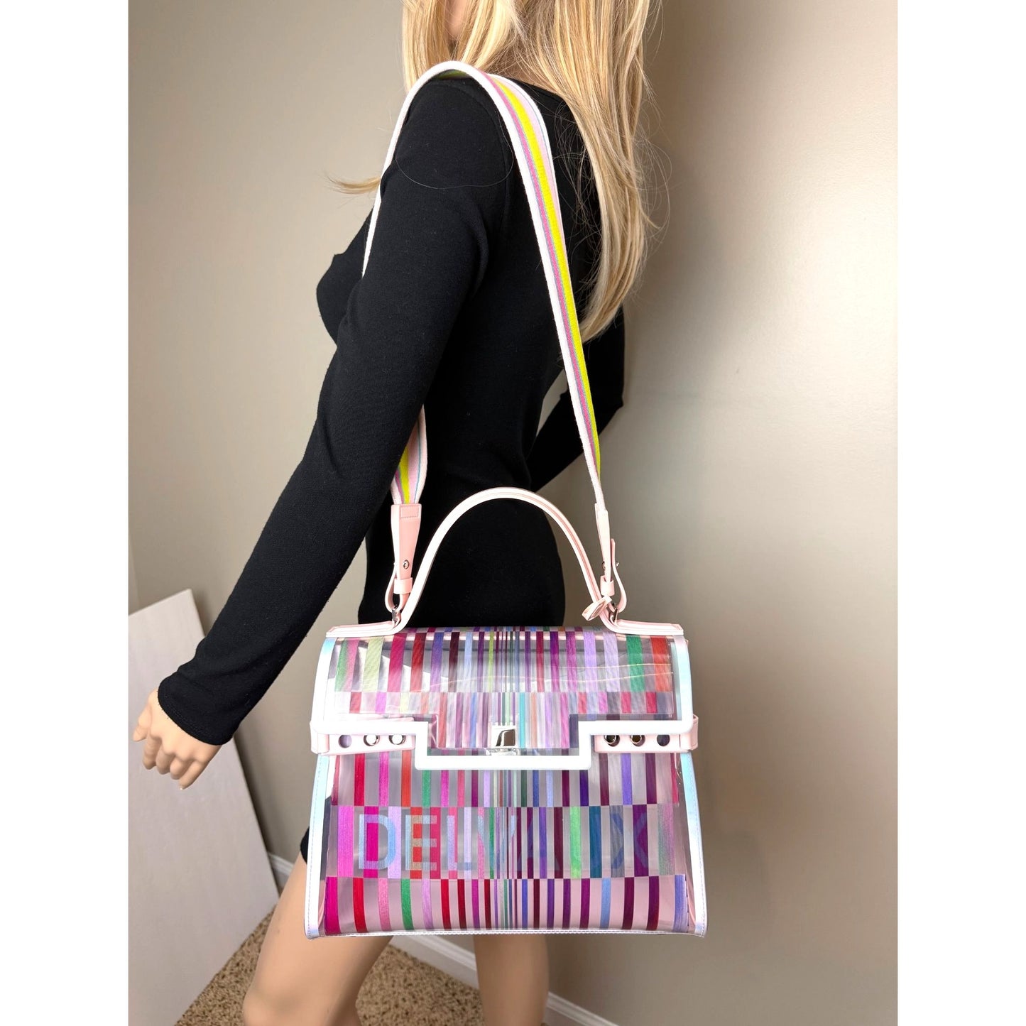 
                  
                    Delvaux PVC Tempete The Eye Catcher Multicolor Satchel Bag
                  
                
