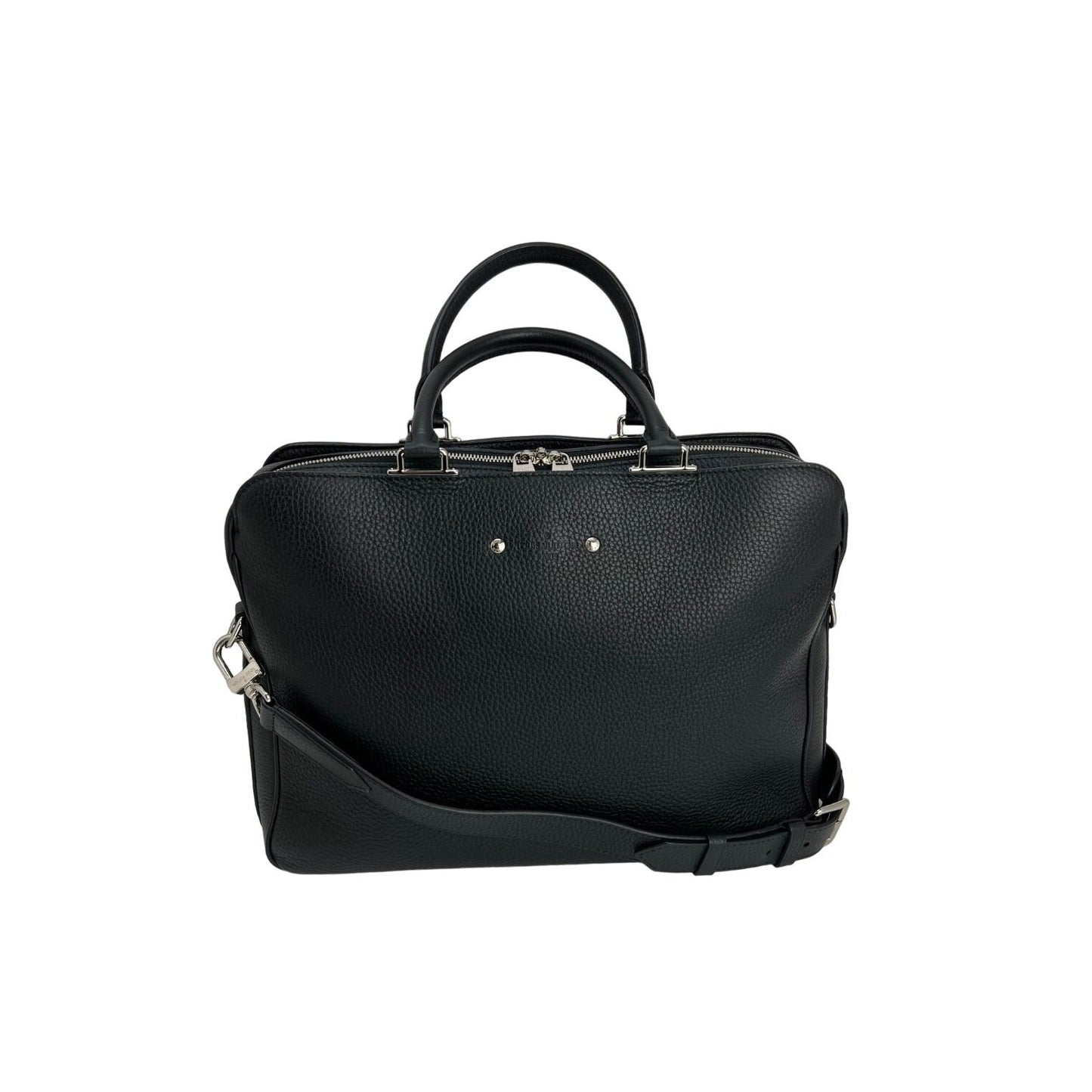 LOUIS VUITTON Taurillon Black Armand Briefcase Attache Bag