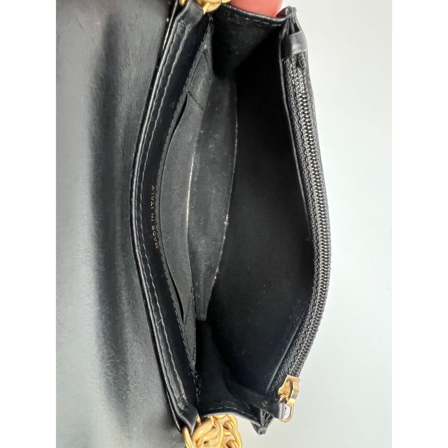 Chanel Mini Rectangular Flap with Top Handle Black Lambskin Gold Hardware