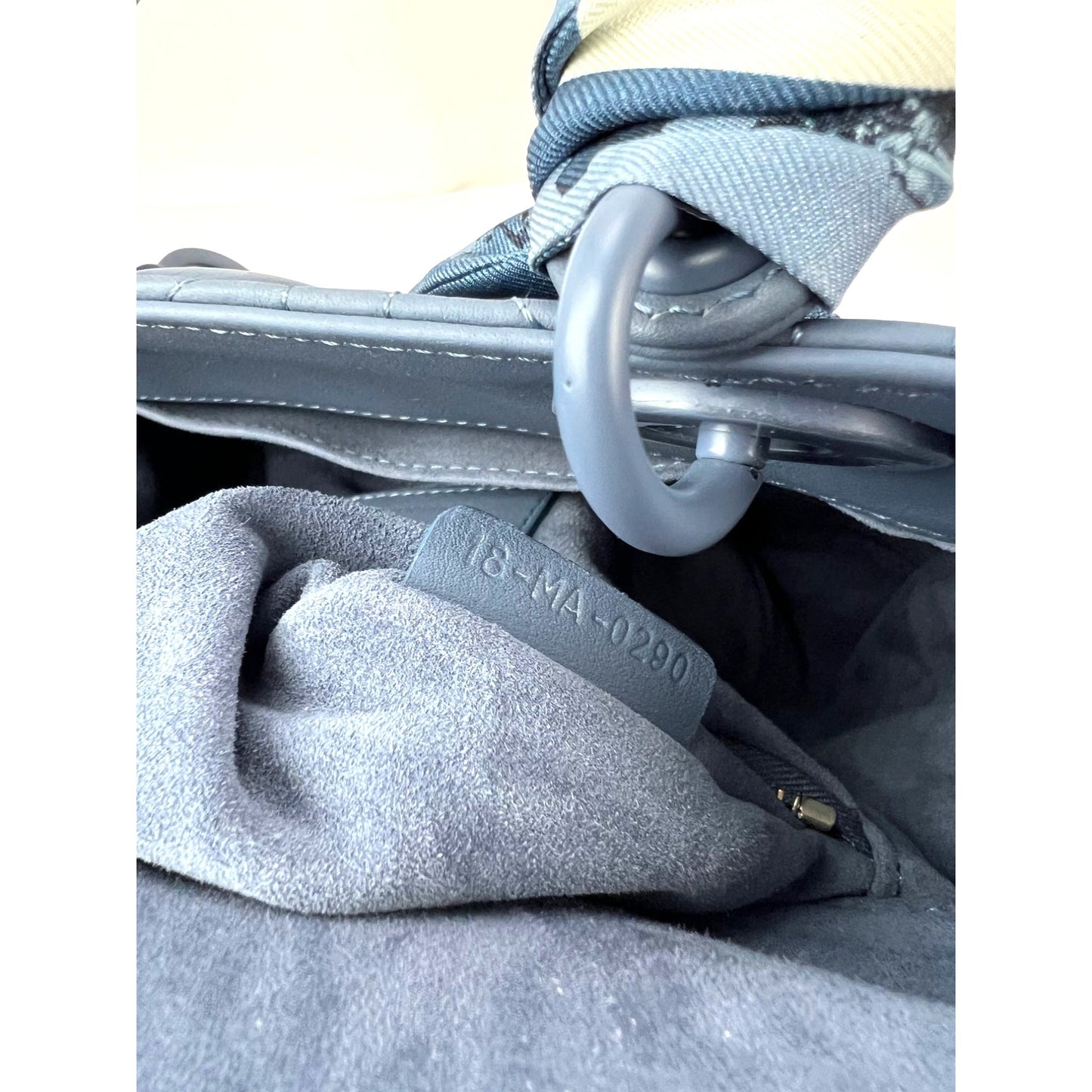 
                  
                    Christian Dior Small Ultramatte Lady Dior Perrywinkle Bag with Strap
                  
                