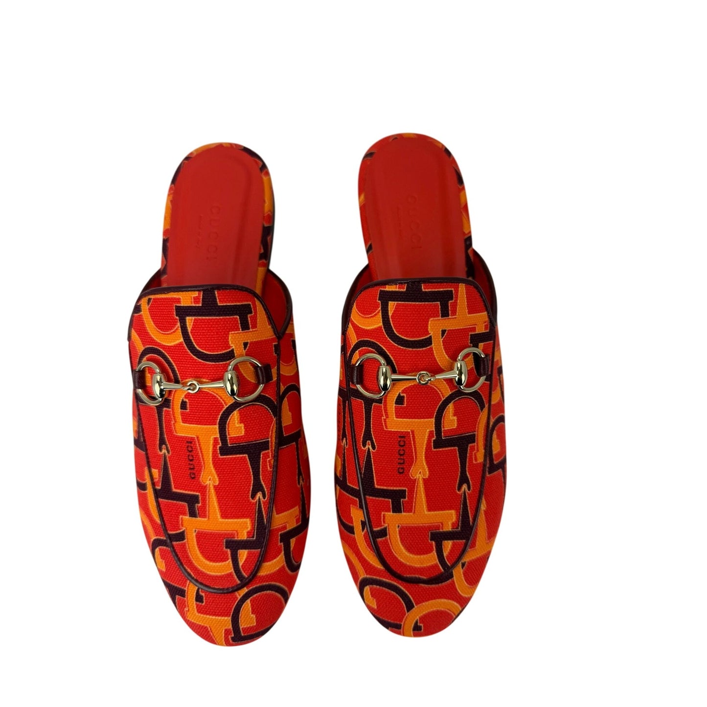 
                  
                    Gucci Princetown Horsebit Print Loafer Mules Slide Shoes Size 7.5
                  
                