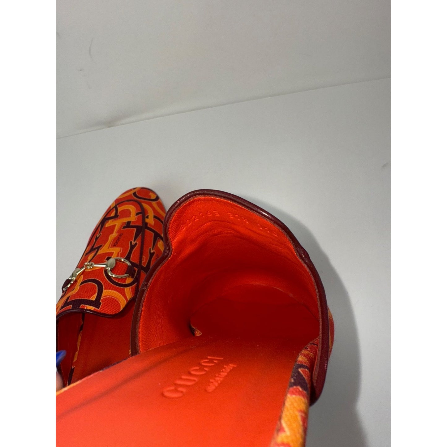 
                  
                    Gucci Princetown Horsebit Print Loafer Mules Slide Shoes Size 7.5
                  
                