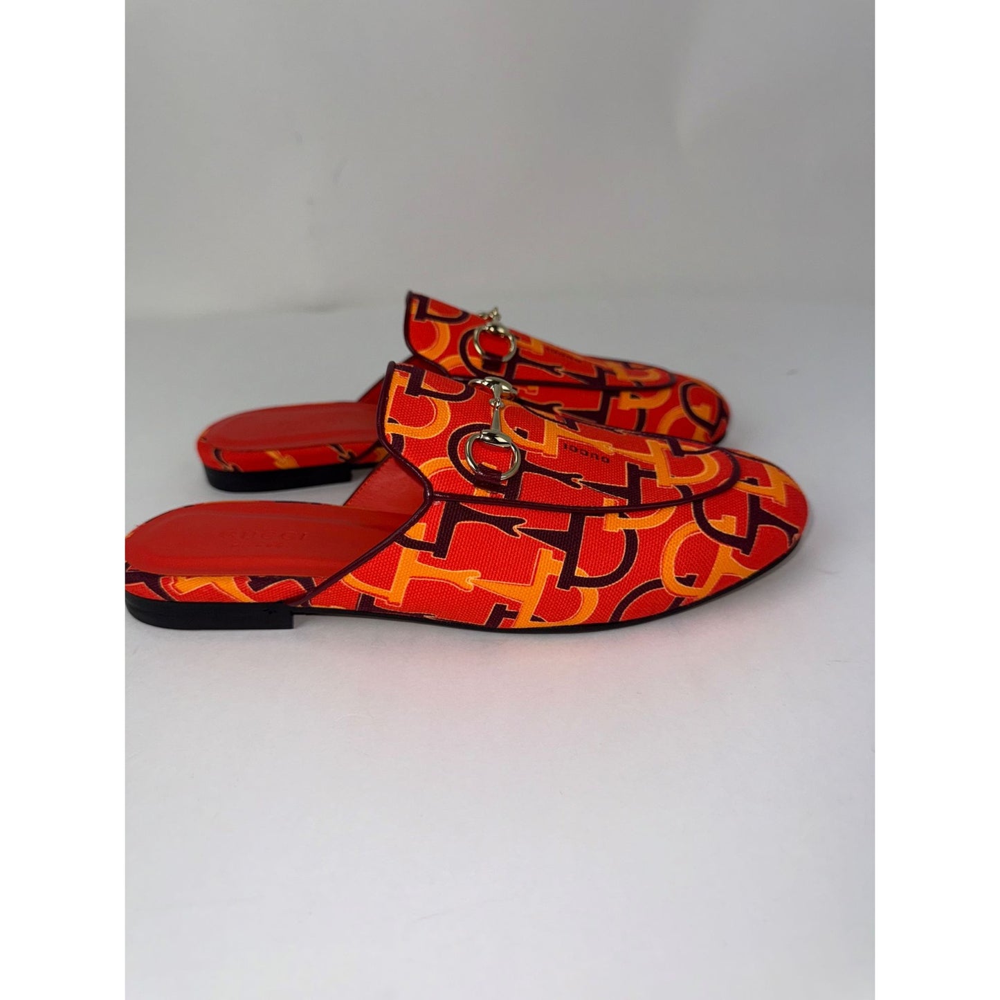 
                  
                    Gucci Princetown Horsebit Print Loafer Mules Slide Shoes Size 7.5
                  
                