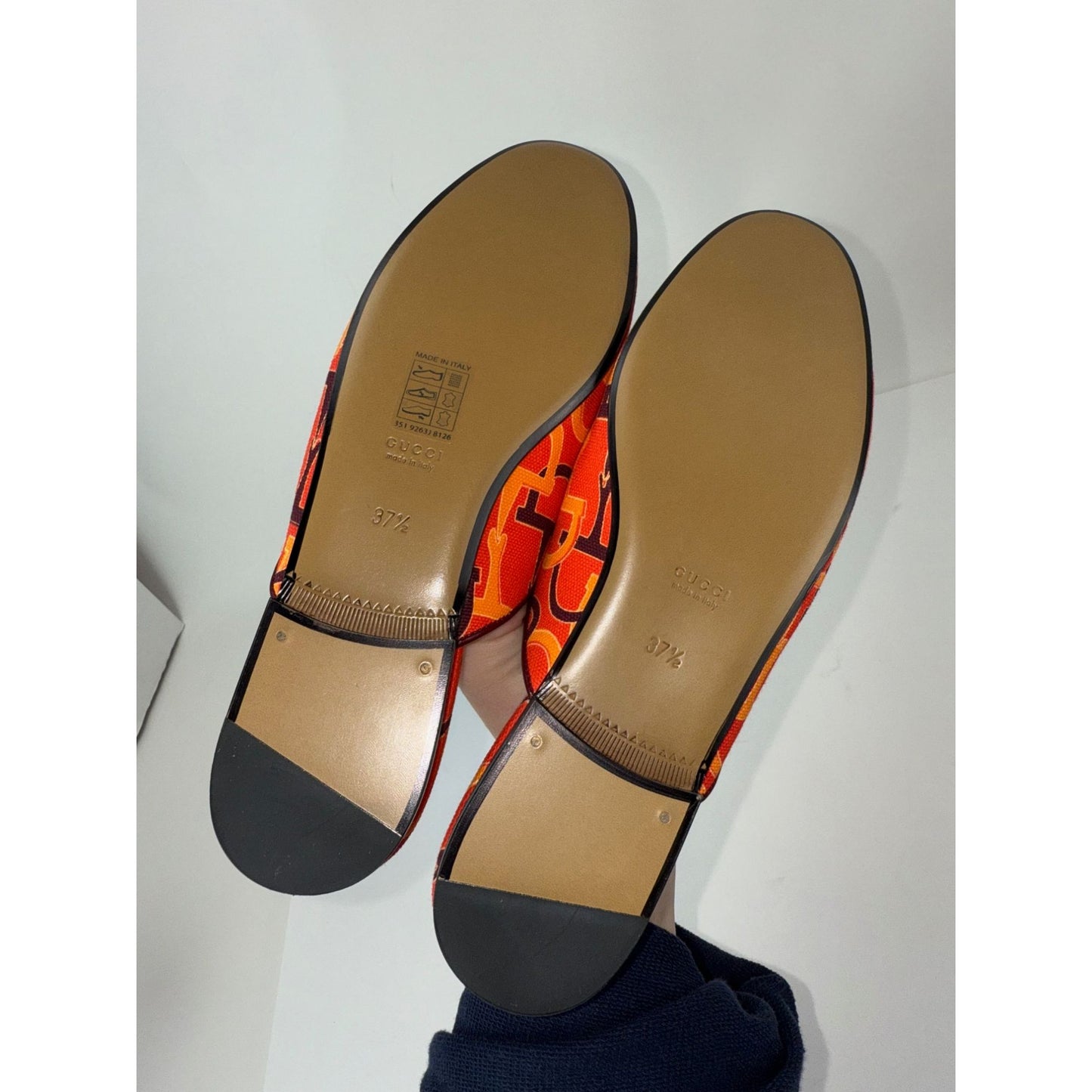 
                  
                    Gucci Princetown Horsebit Print Loafer Mules Slide Shoes Size 7.5
                  
                