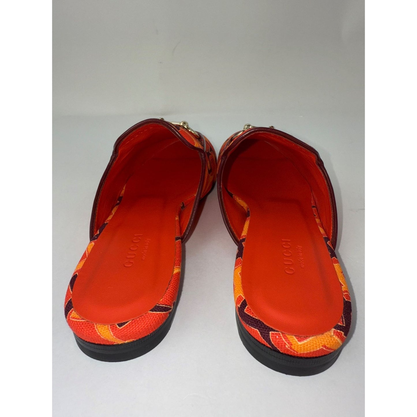 
                  
                    Gucci Princetown Horsebit Print Loafer Mules Slide Shoes Size 7.5
                  
                