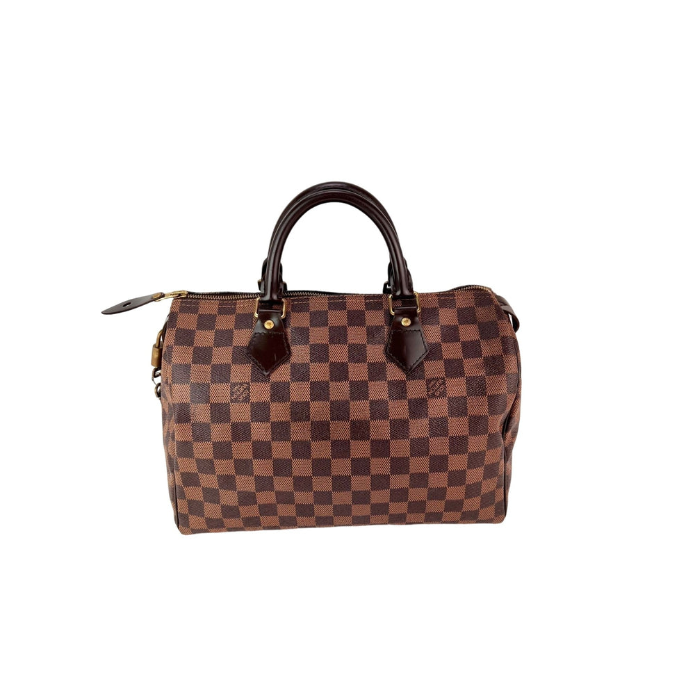 LOUIS VUITTON Speedy 30 Damier Ebene Hand Bag