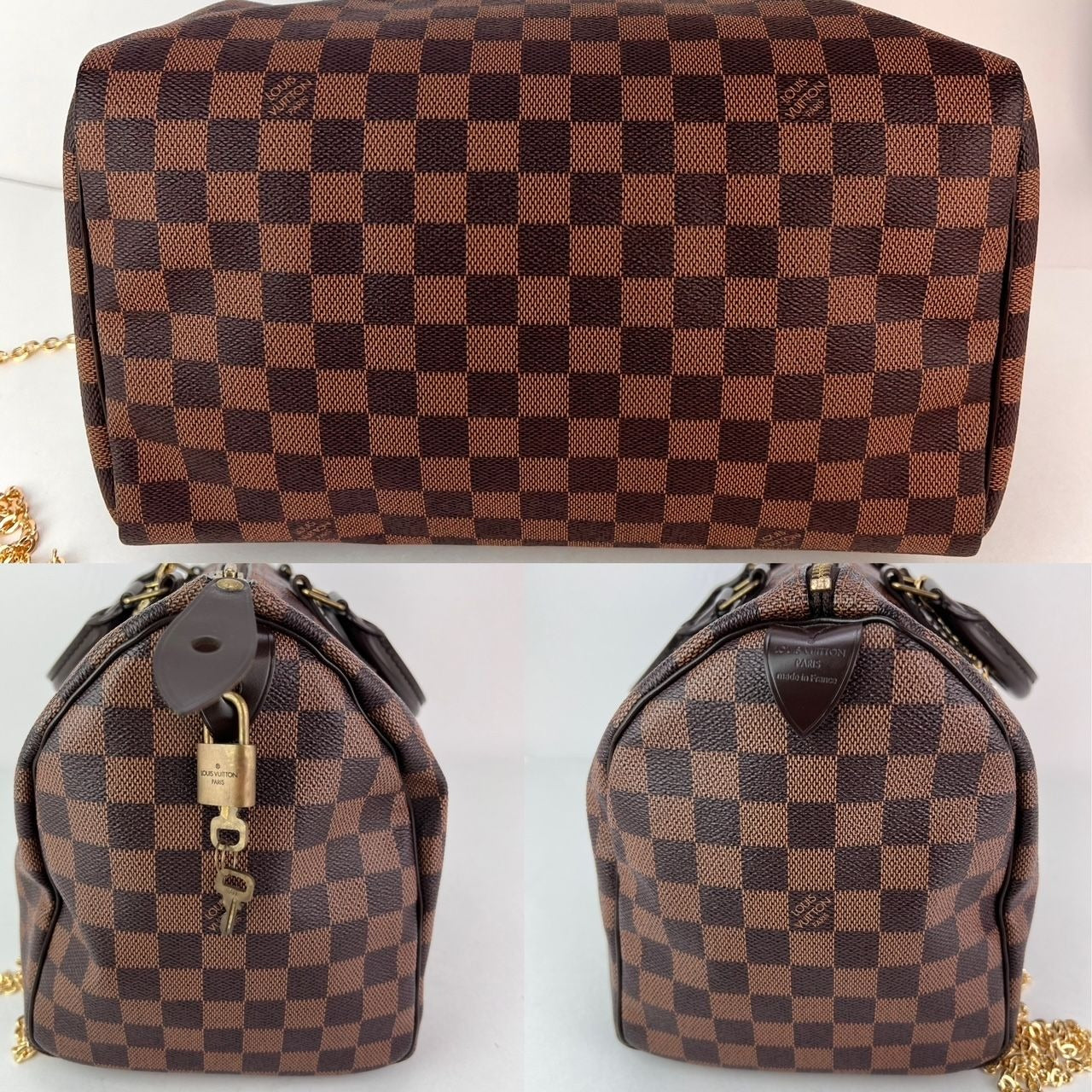 
                  
                    LOUIS VUITTON Speedy 30 Damier Ebene Hand Bag
                  
                