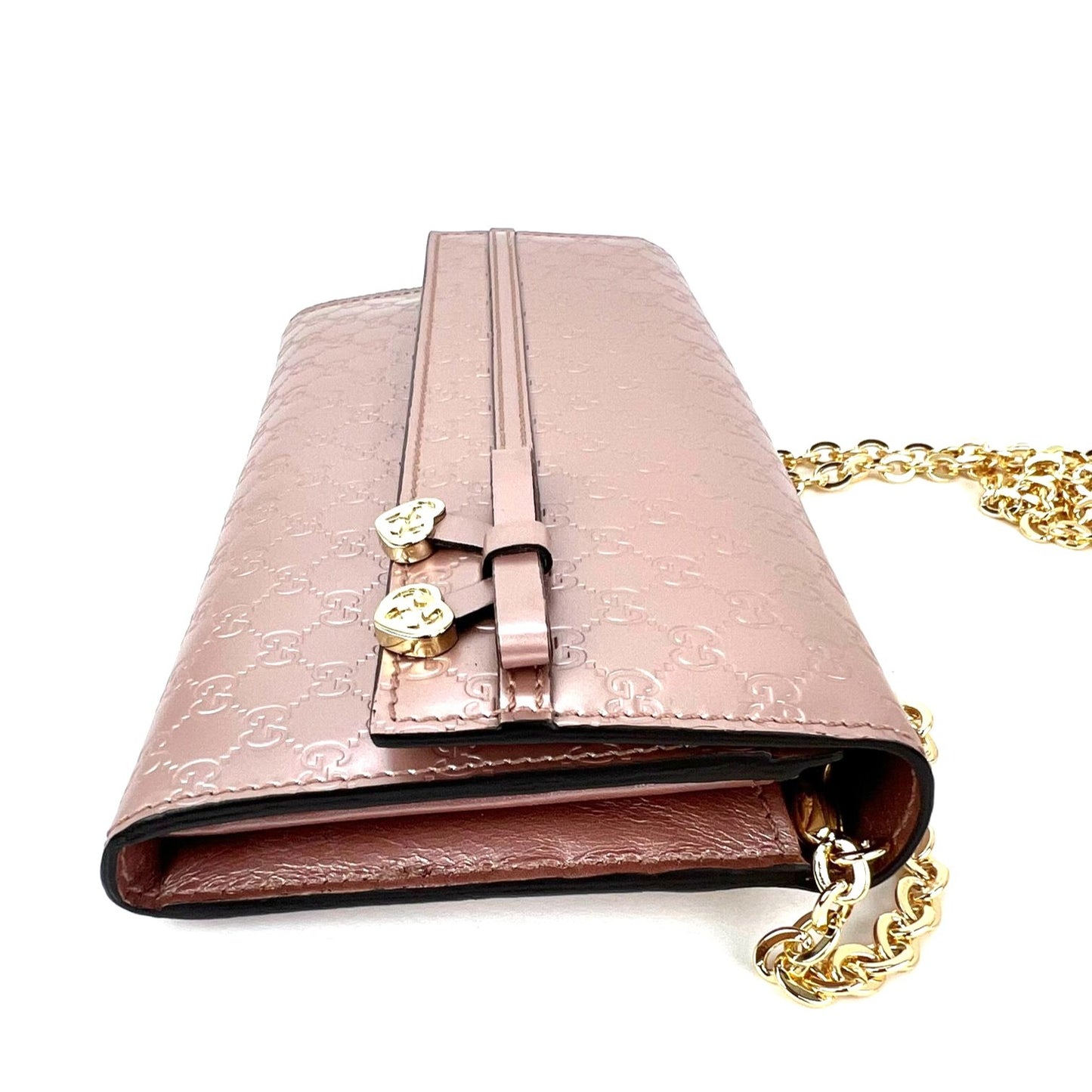 
                  
                    Gucci Mayfair Guccissima Continental Metallic Pink Leather Wallet
                  
                