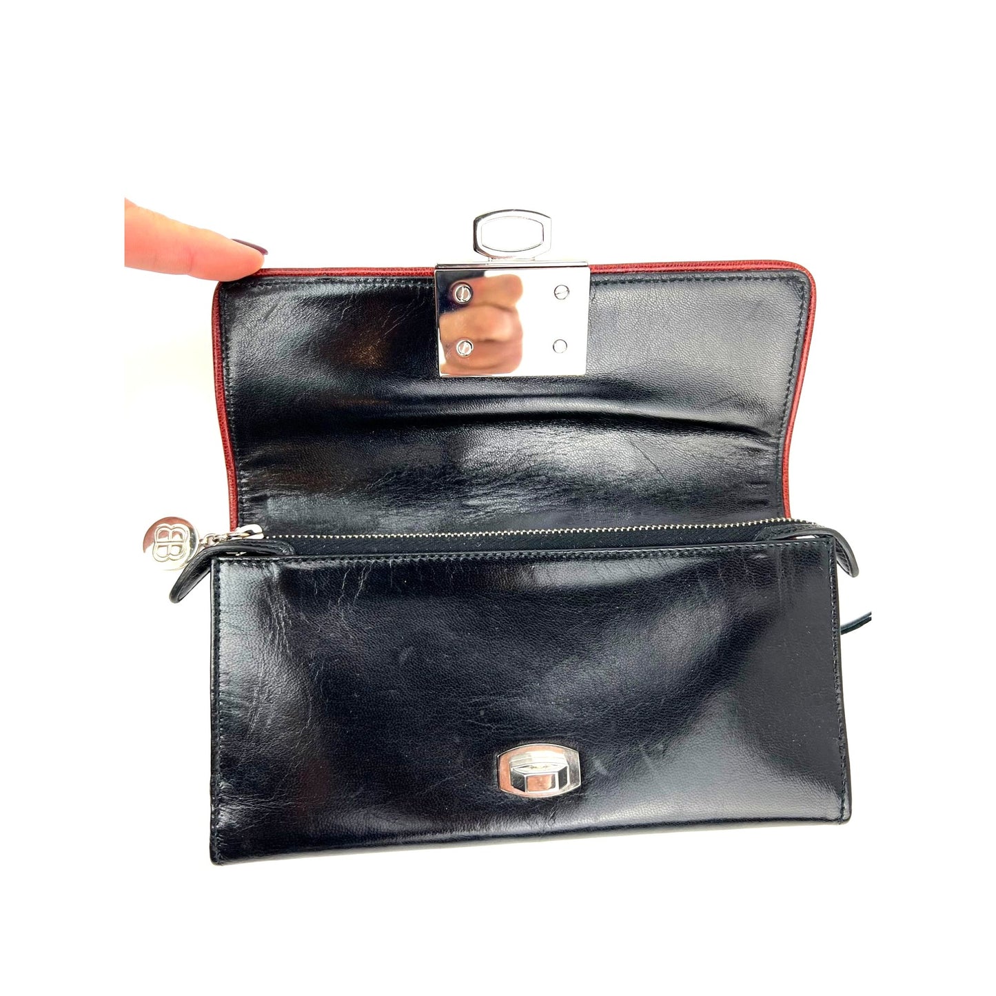
                  
                    Balenciaga Cherche Leather Flap Wallet Vintage
                  
                
