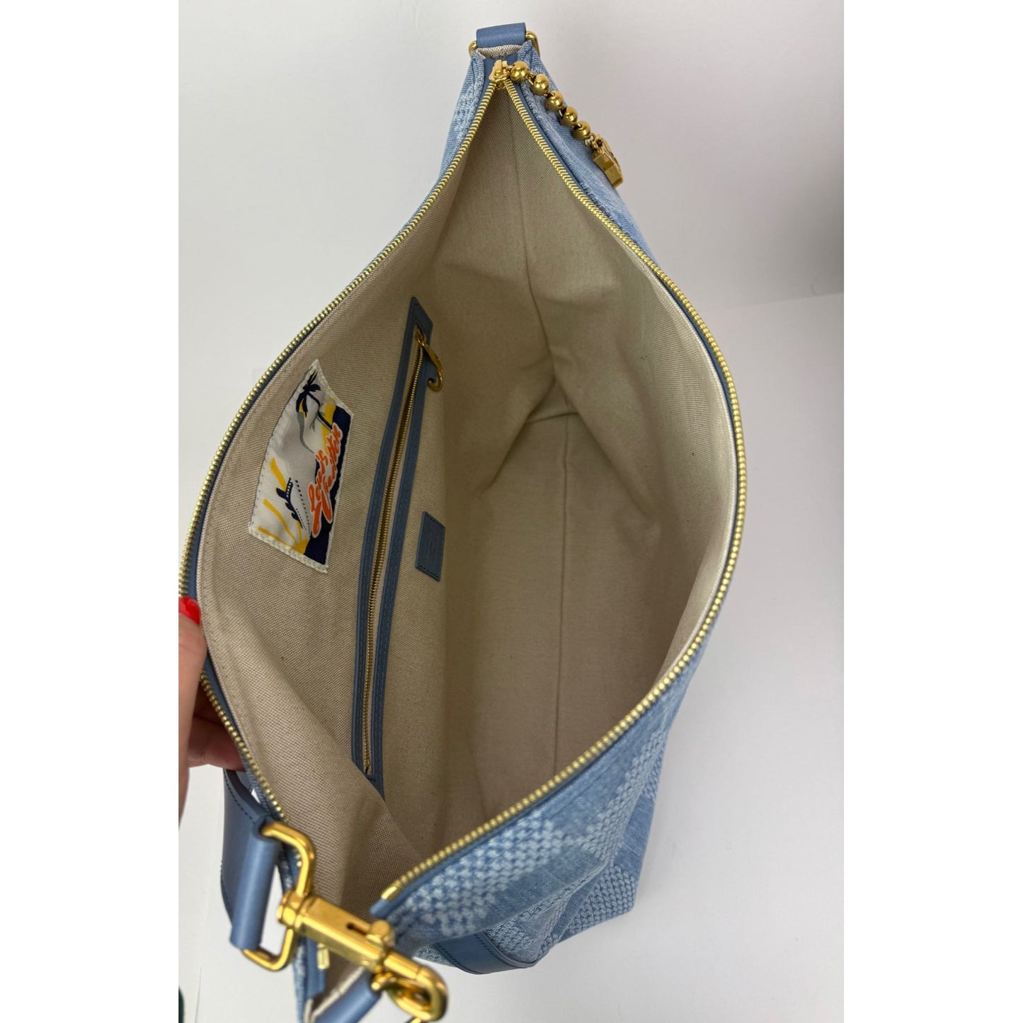 
                  
                    Louis Vuitton Damier Denim Vagabond hobo Handbag
                  
                