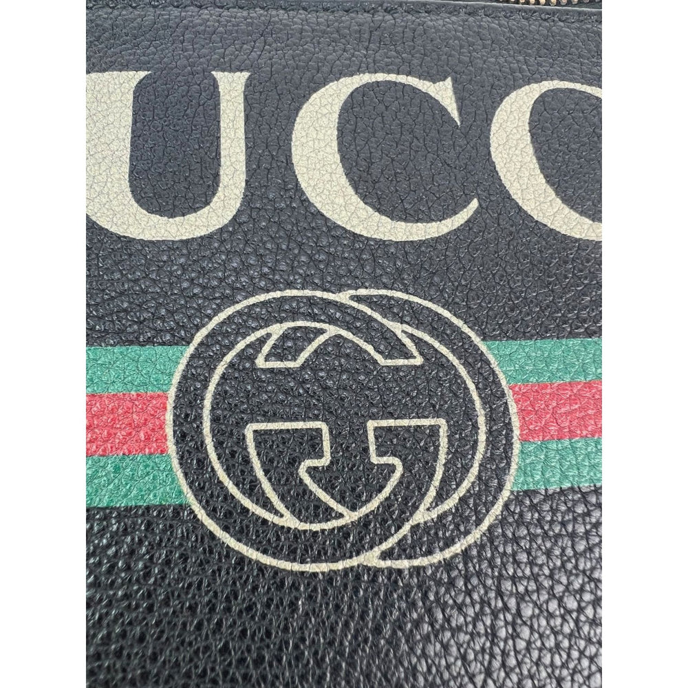 
                  
                    Gucci Grained Calfskin Black  Logo Belt Bag Fanny Pack
                  
                