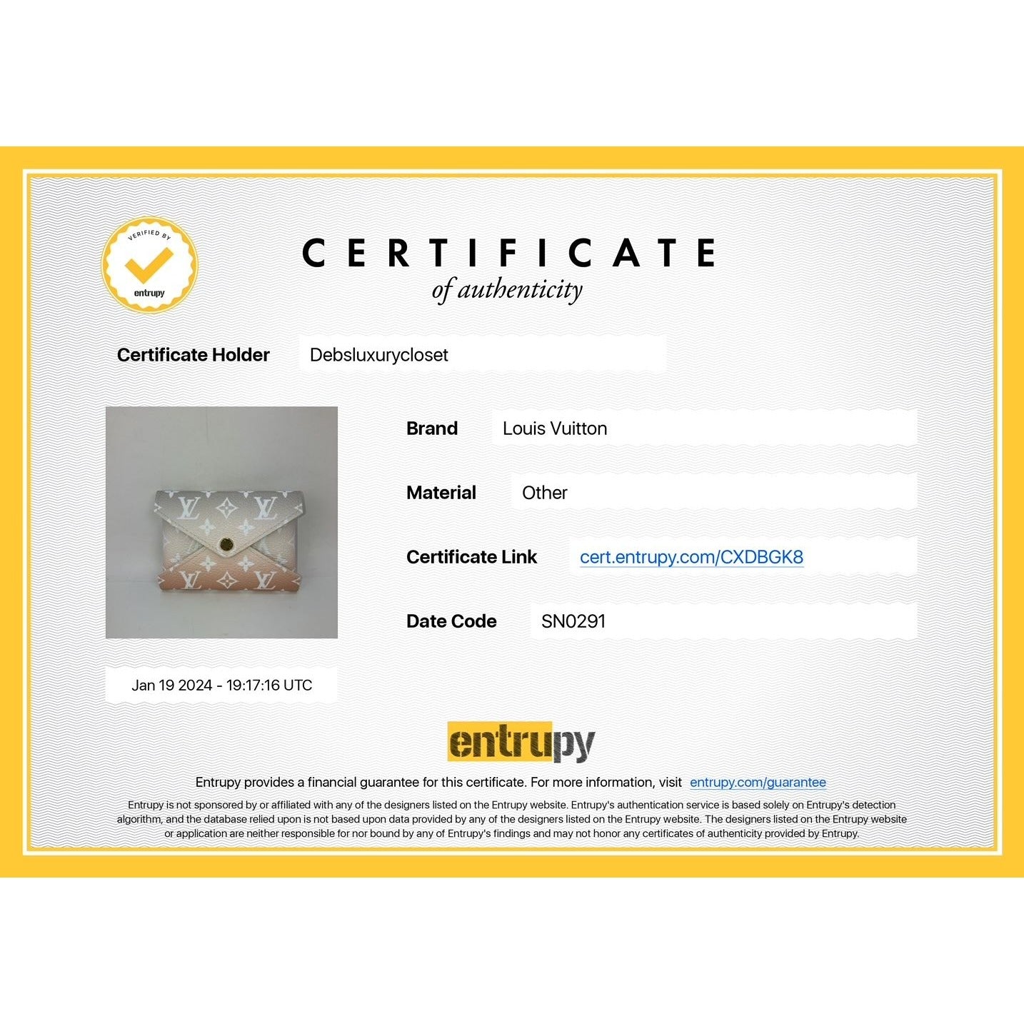 
                  
                    LOUIS VUITTON Kirigami Pochette Small Pool Giant Monogram Card Case
                  
                